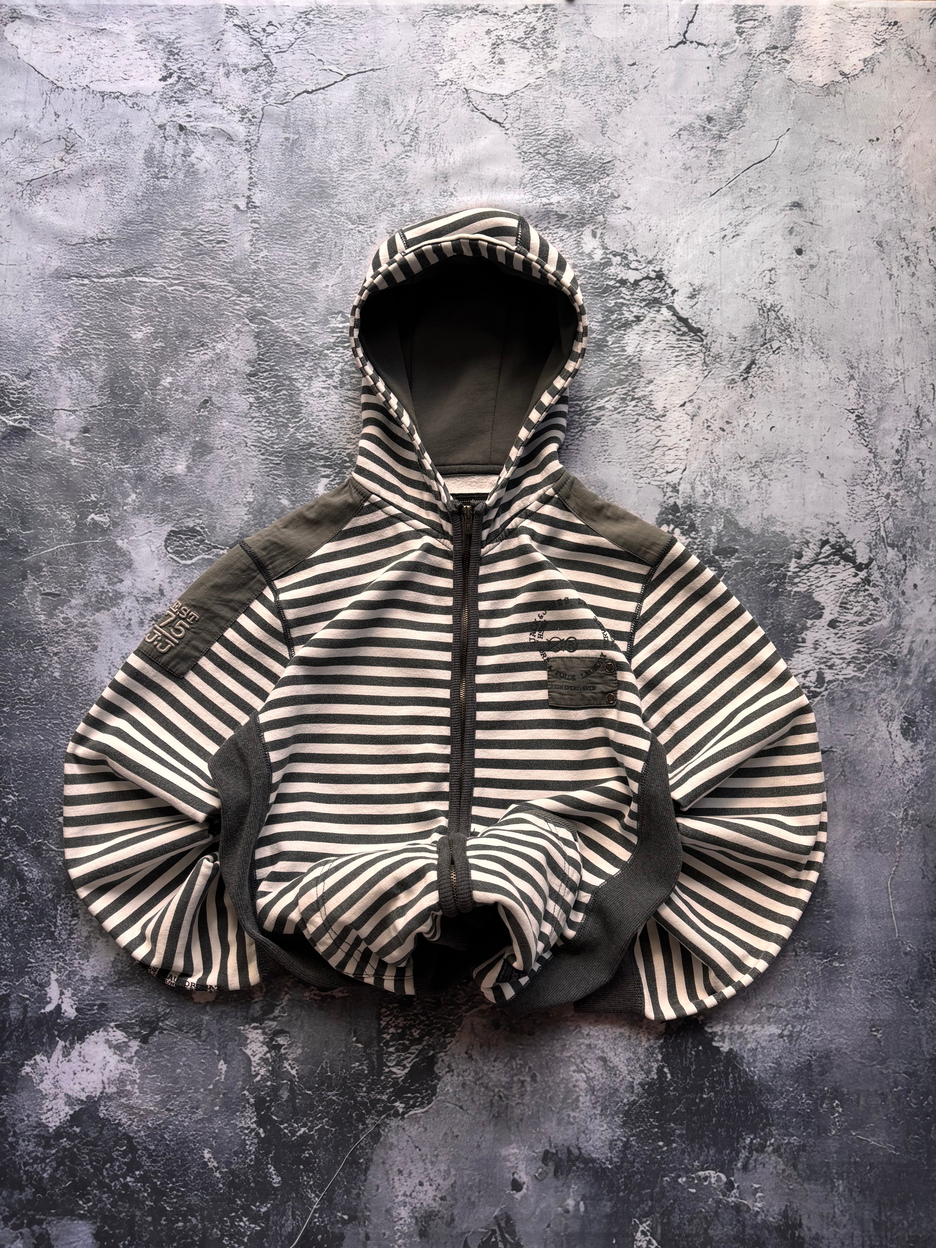 bluza hoodie w paski stripes vintage