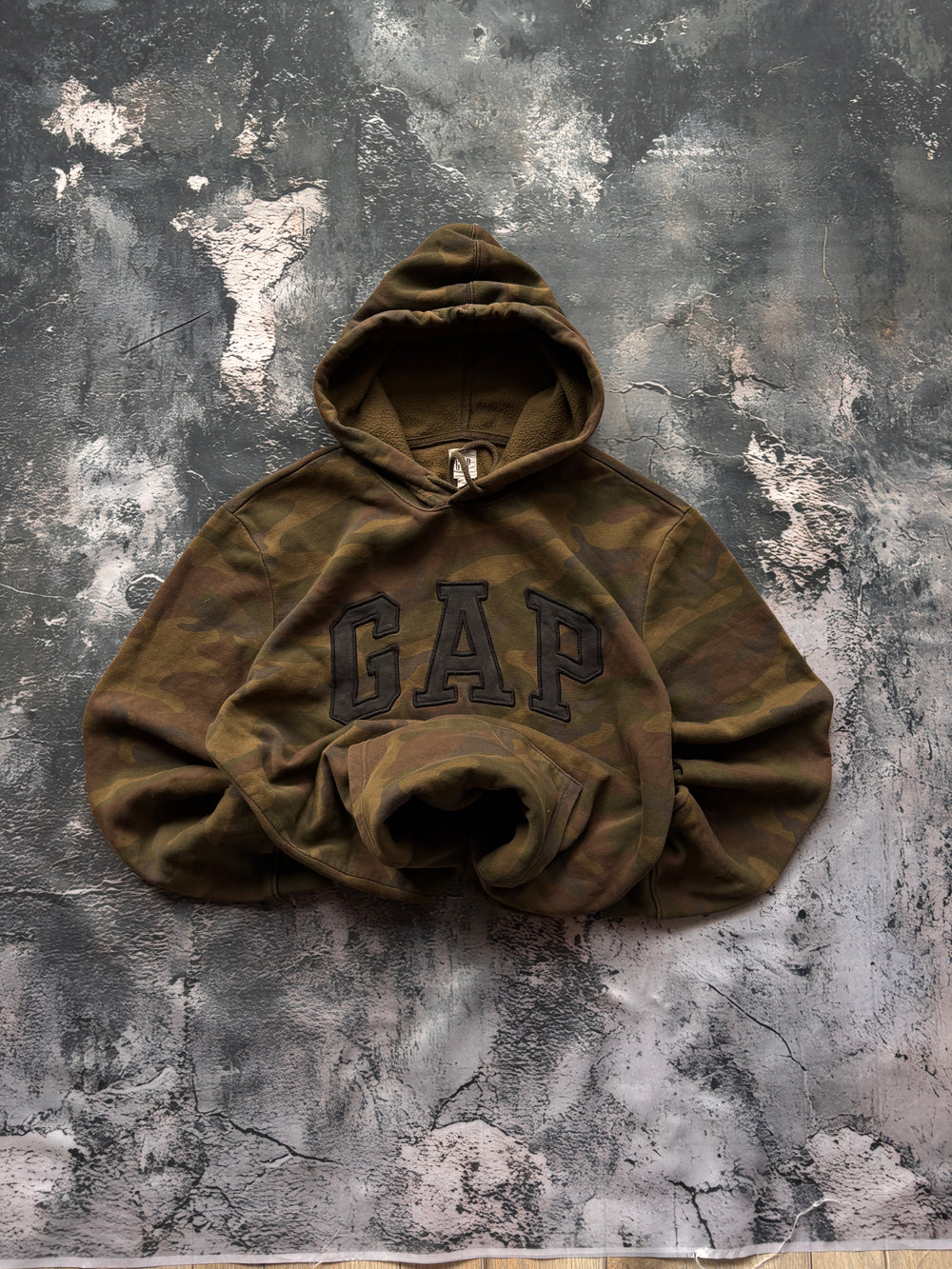bluza hoodie GAP CAMO MORO oversize