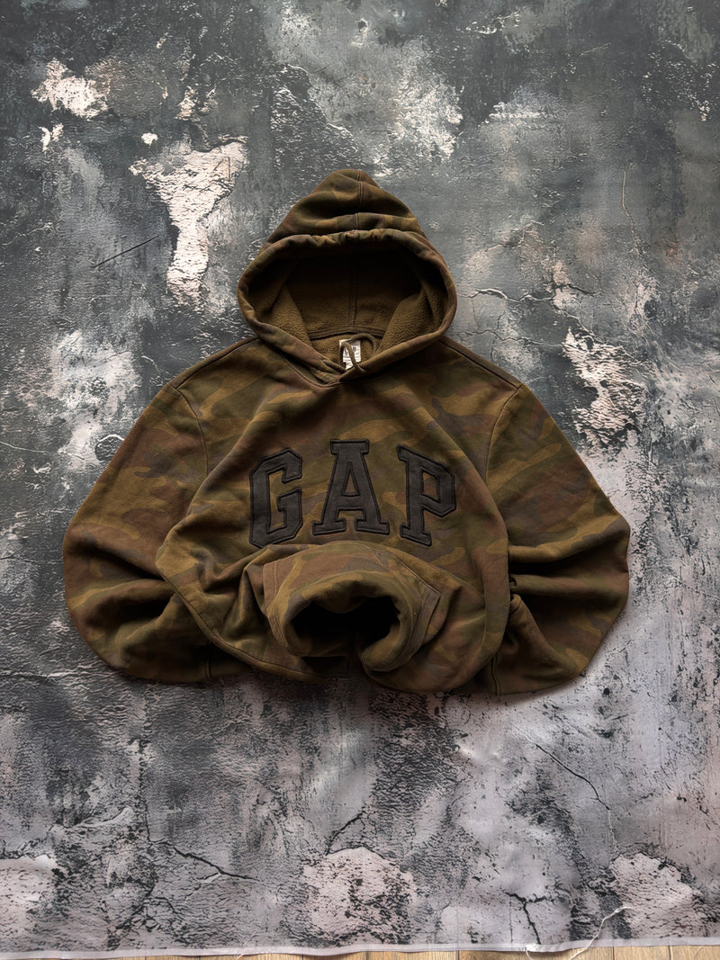 bluza hoodie GAP CAMO MORO oversize
