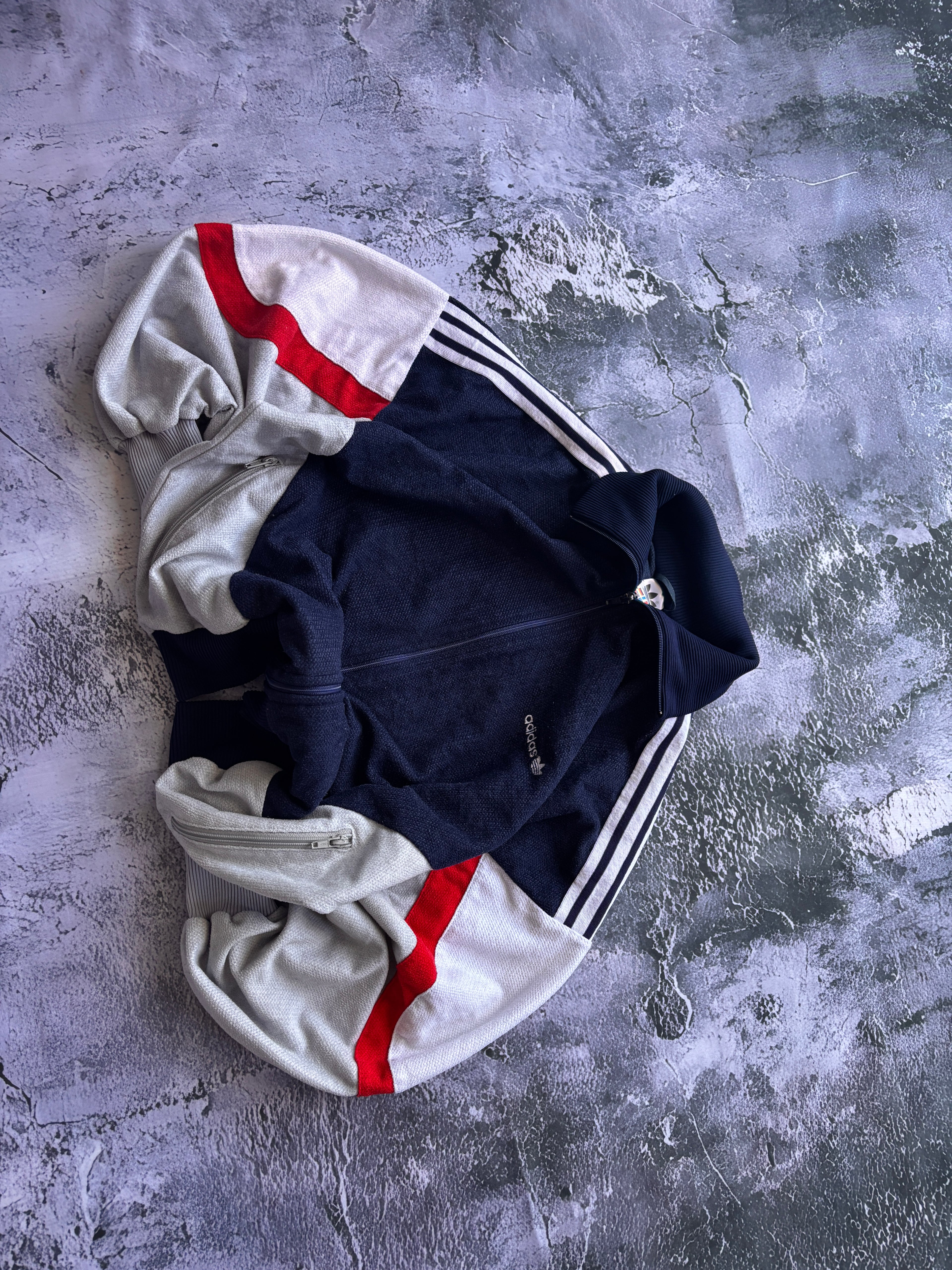 VINTAGE ADIDAS BLUZA ZIP OVERSIZE LATA 90 VINTAGE