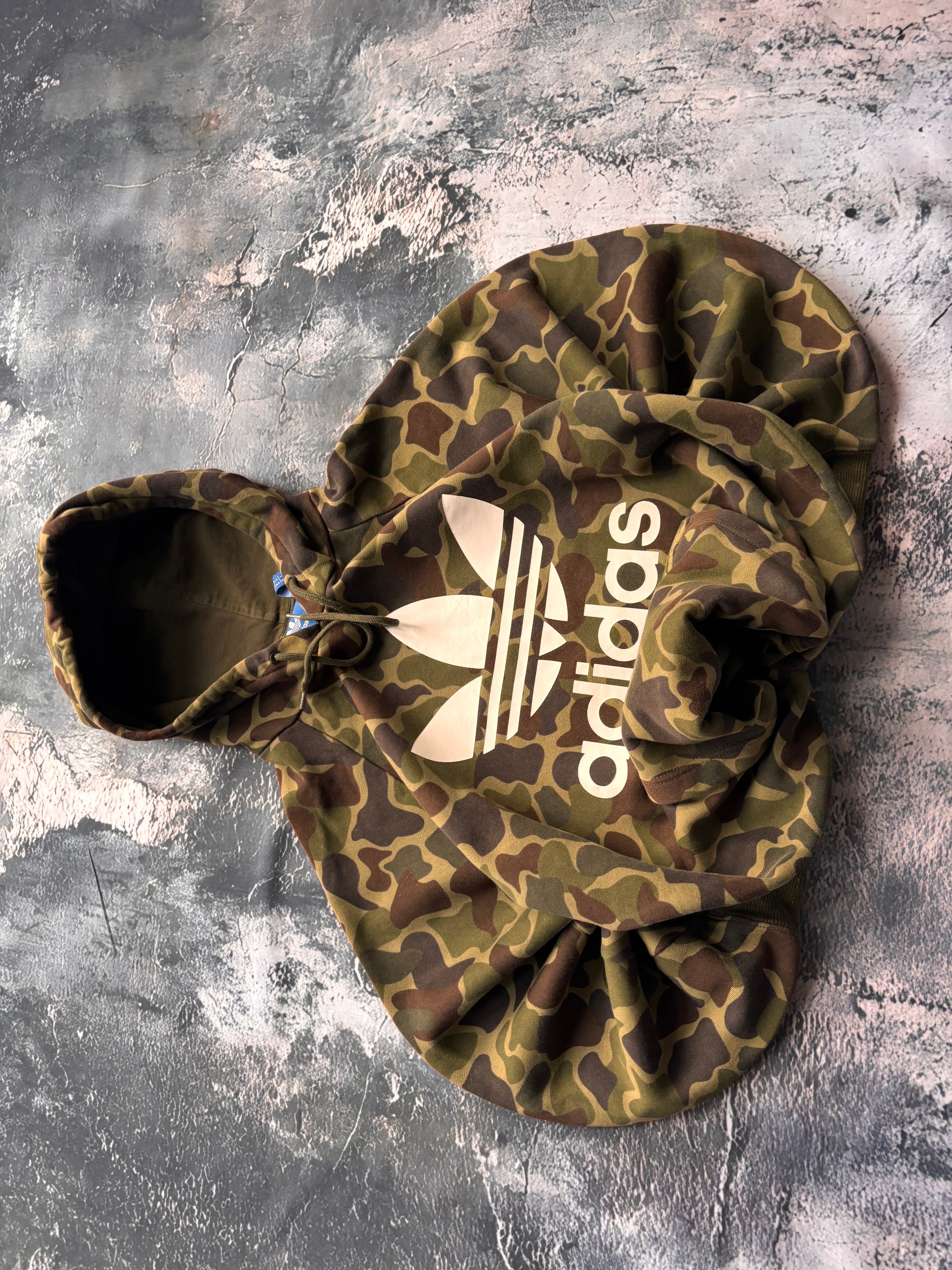 bluza hoodie Adidas moro camo vintage retro 90s