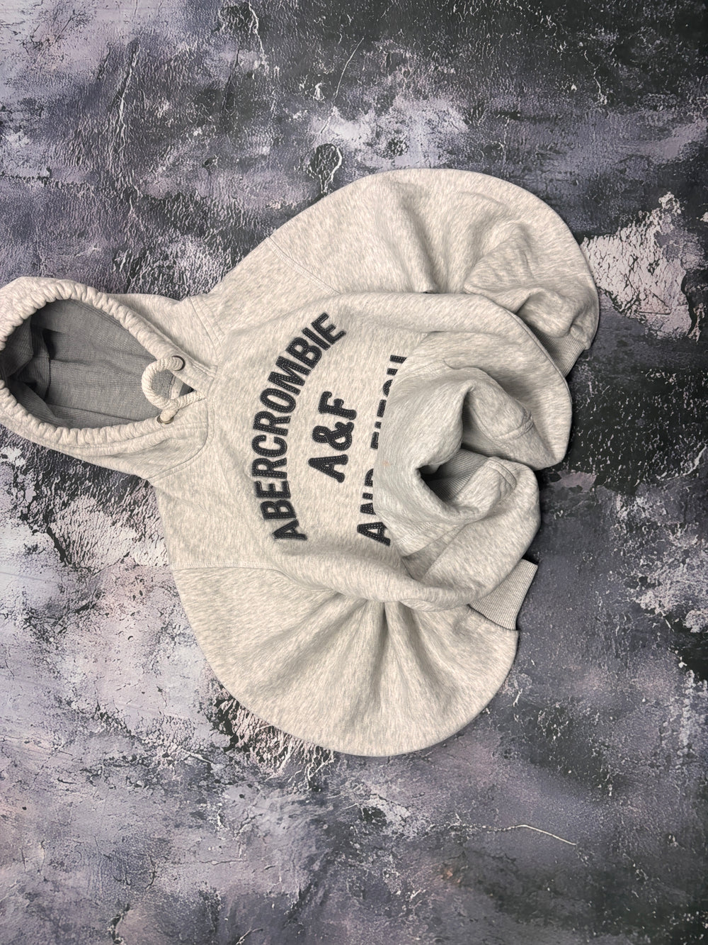 BLUZA HOODIE SZARA VINTAGE BASIC ABERCROMBIE