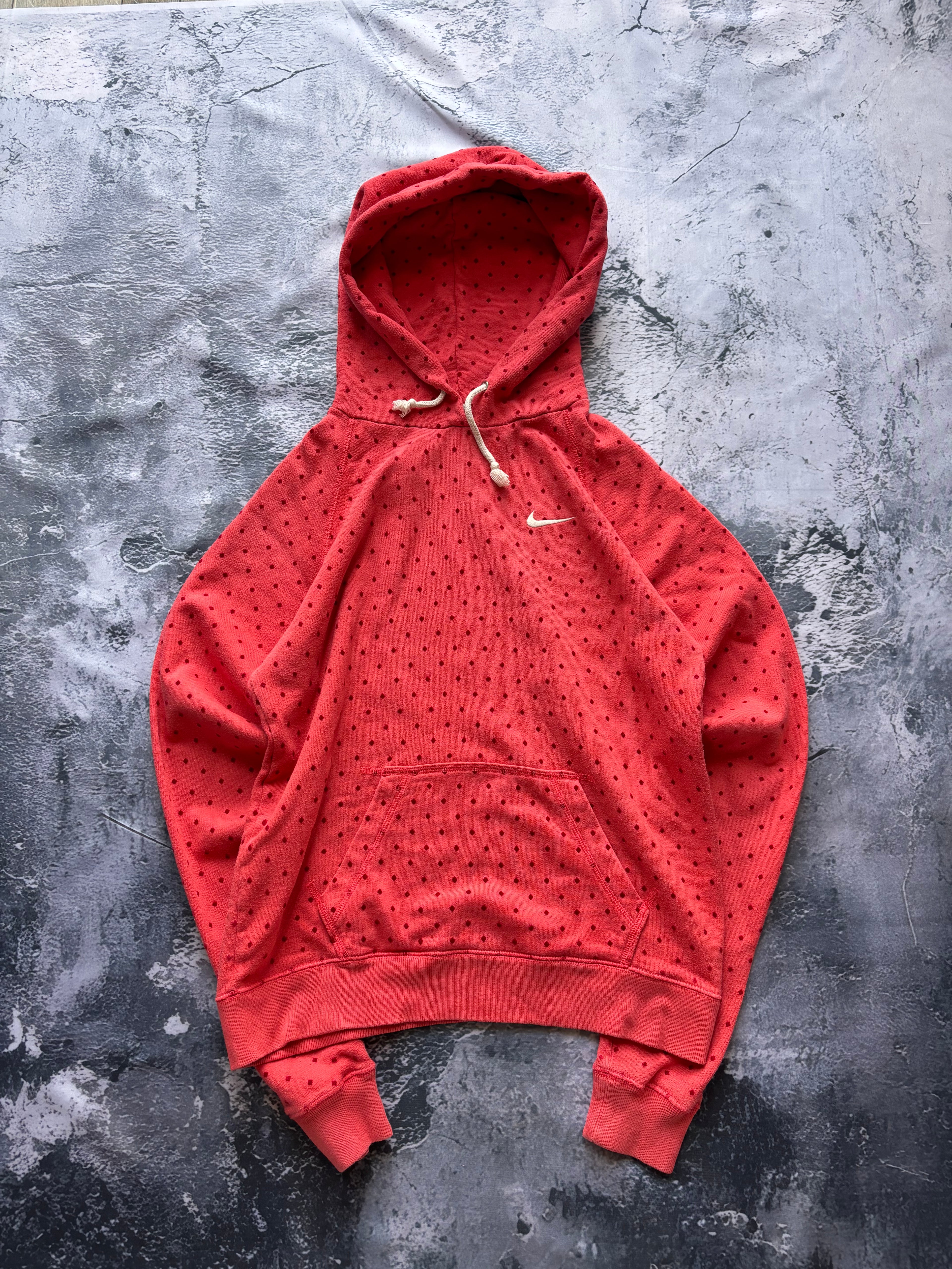 Bluza hoodie nike w kropki  red  viral trójkąty