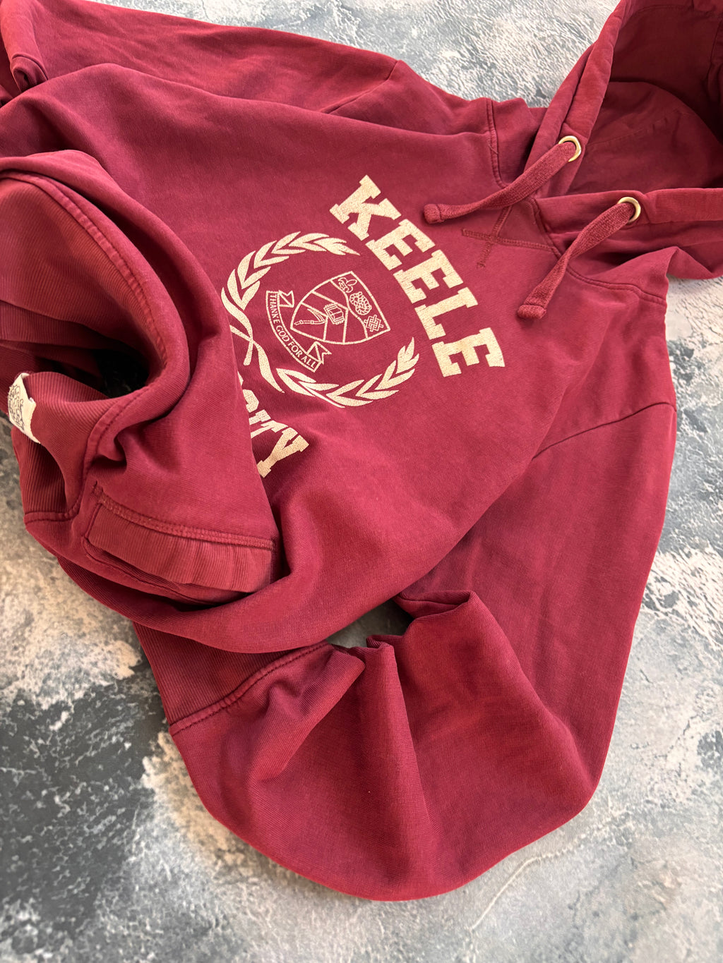 Bluza college oversize burgund viral