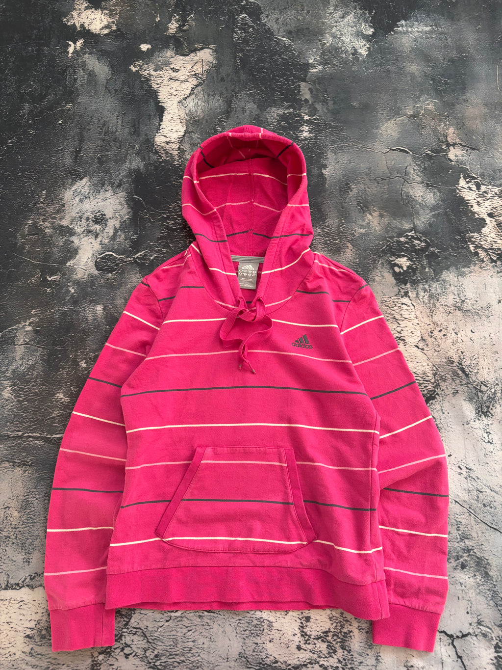 Bluza adidas pink stripes w paski