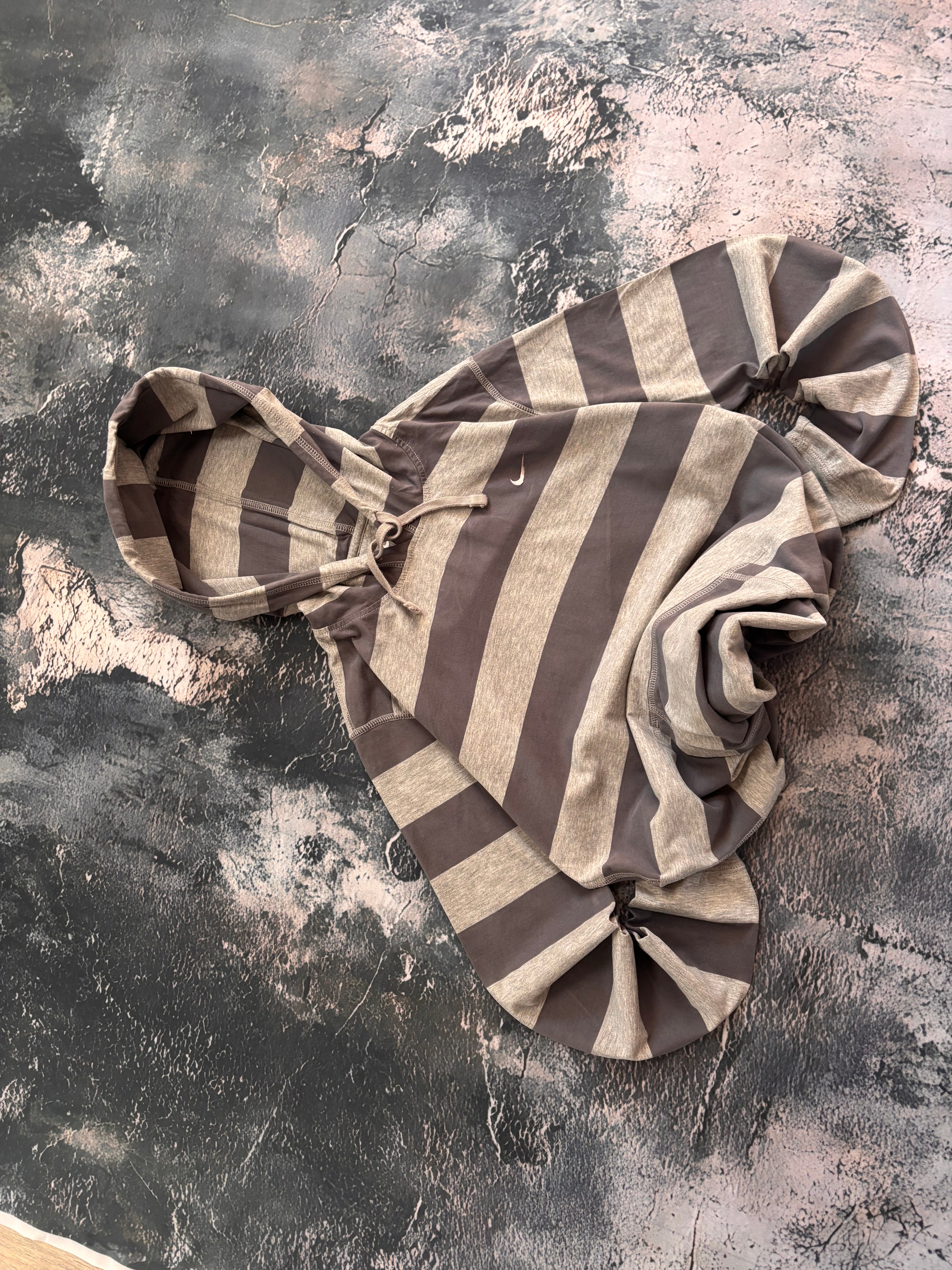 Bluza hoodie oversize Nike w paski striped college basic vintage oldschool retro 90s streetwear