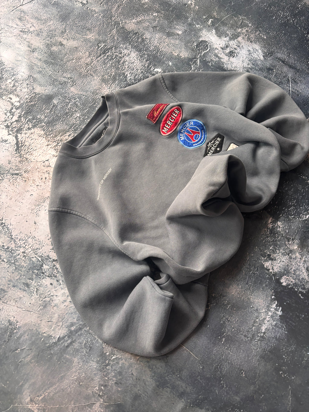 bluza crewneck haft vintage oversize