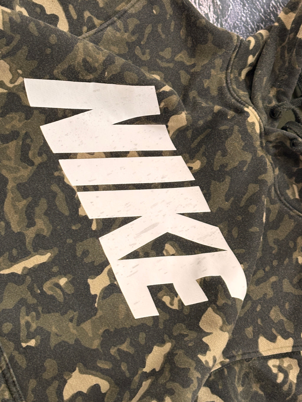 Bluza hoodie nike oversize retro swag camo