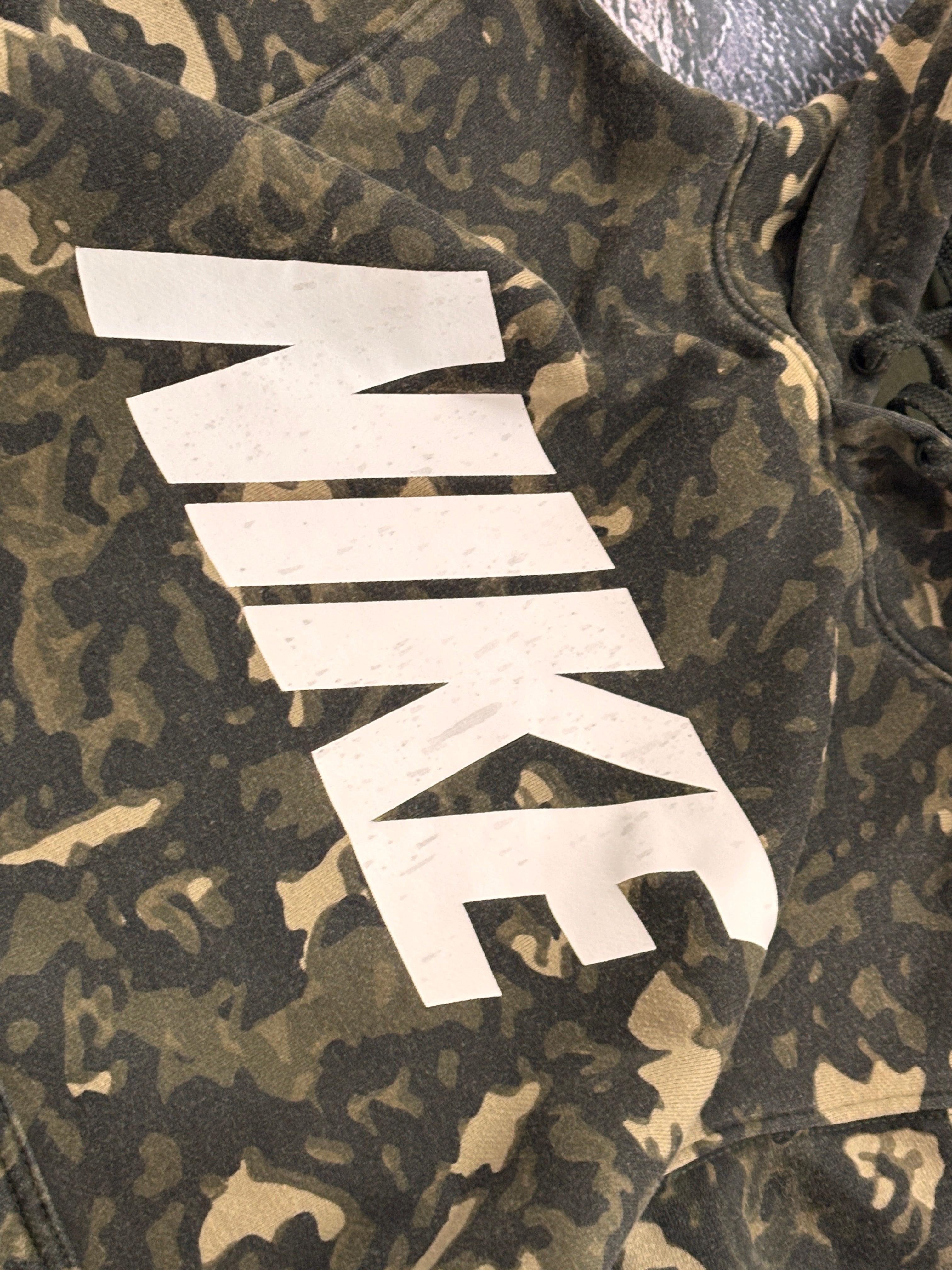 Bluza hoodie nike oversize retro swag camo