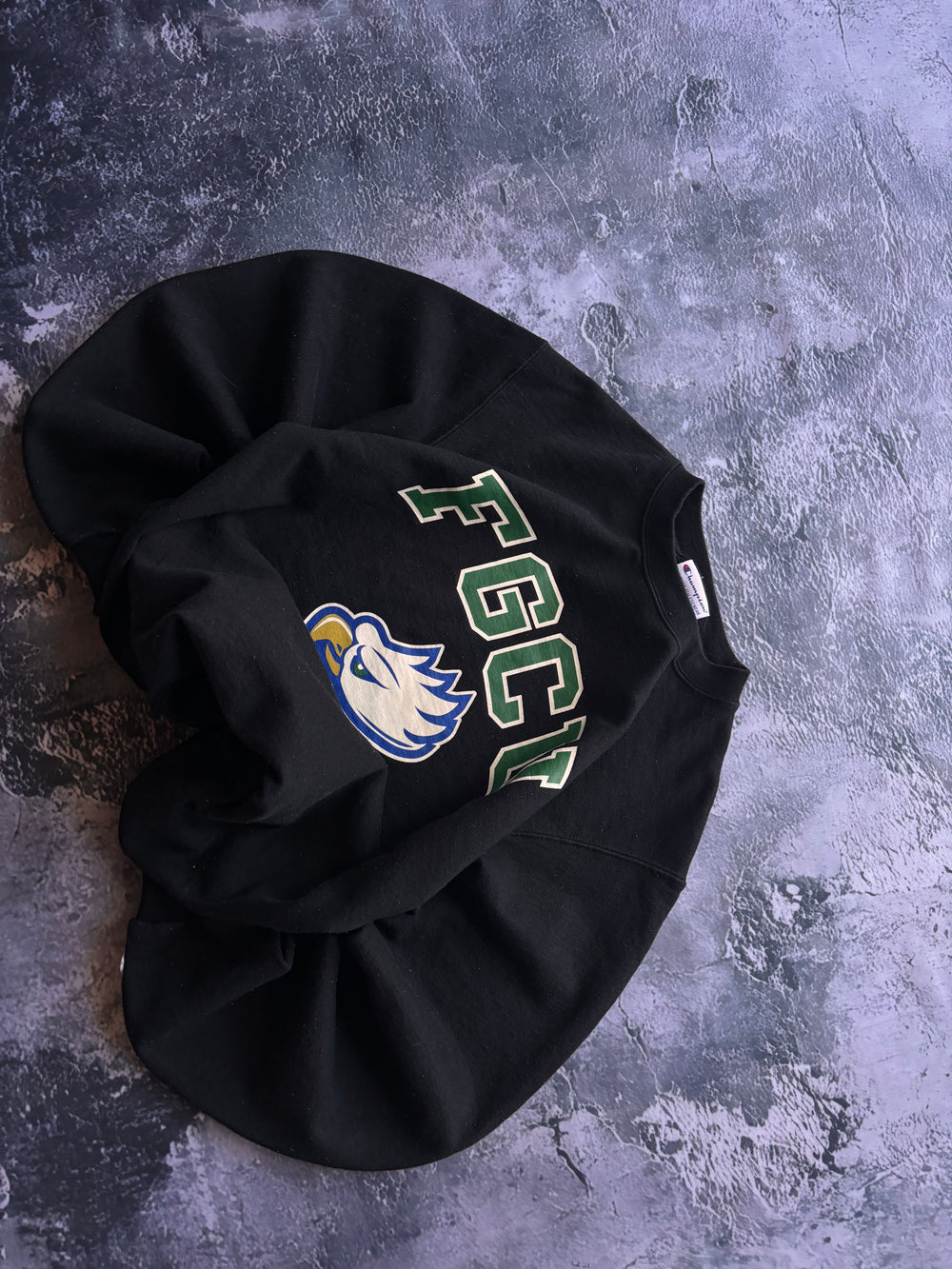 BLUZA CREWNECK CZARNA FGCU vintage retro american streetwear