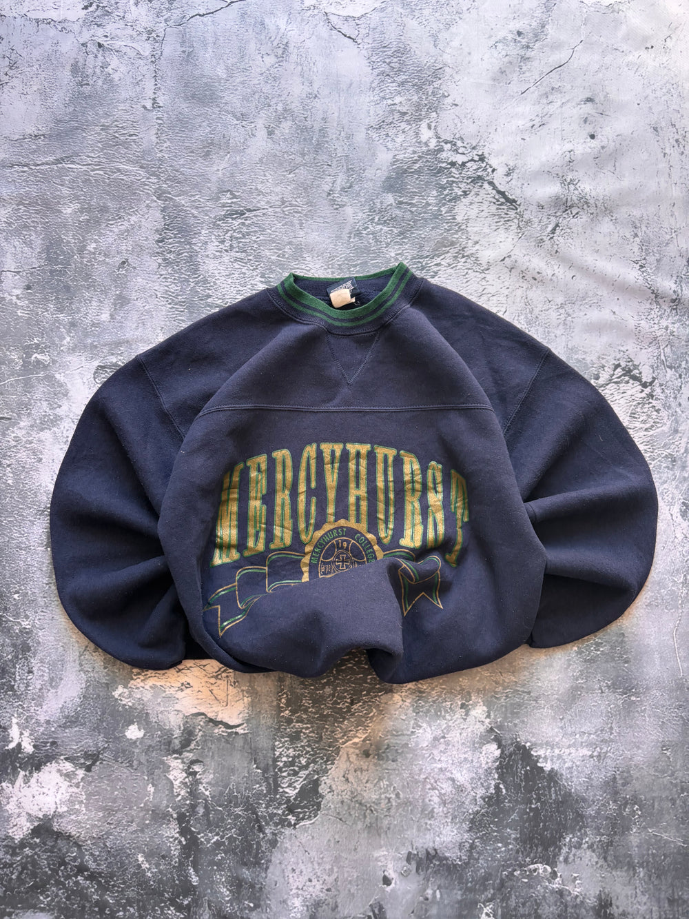 Bluza crewneck JanSport vintage granatowa MERCYHURST