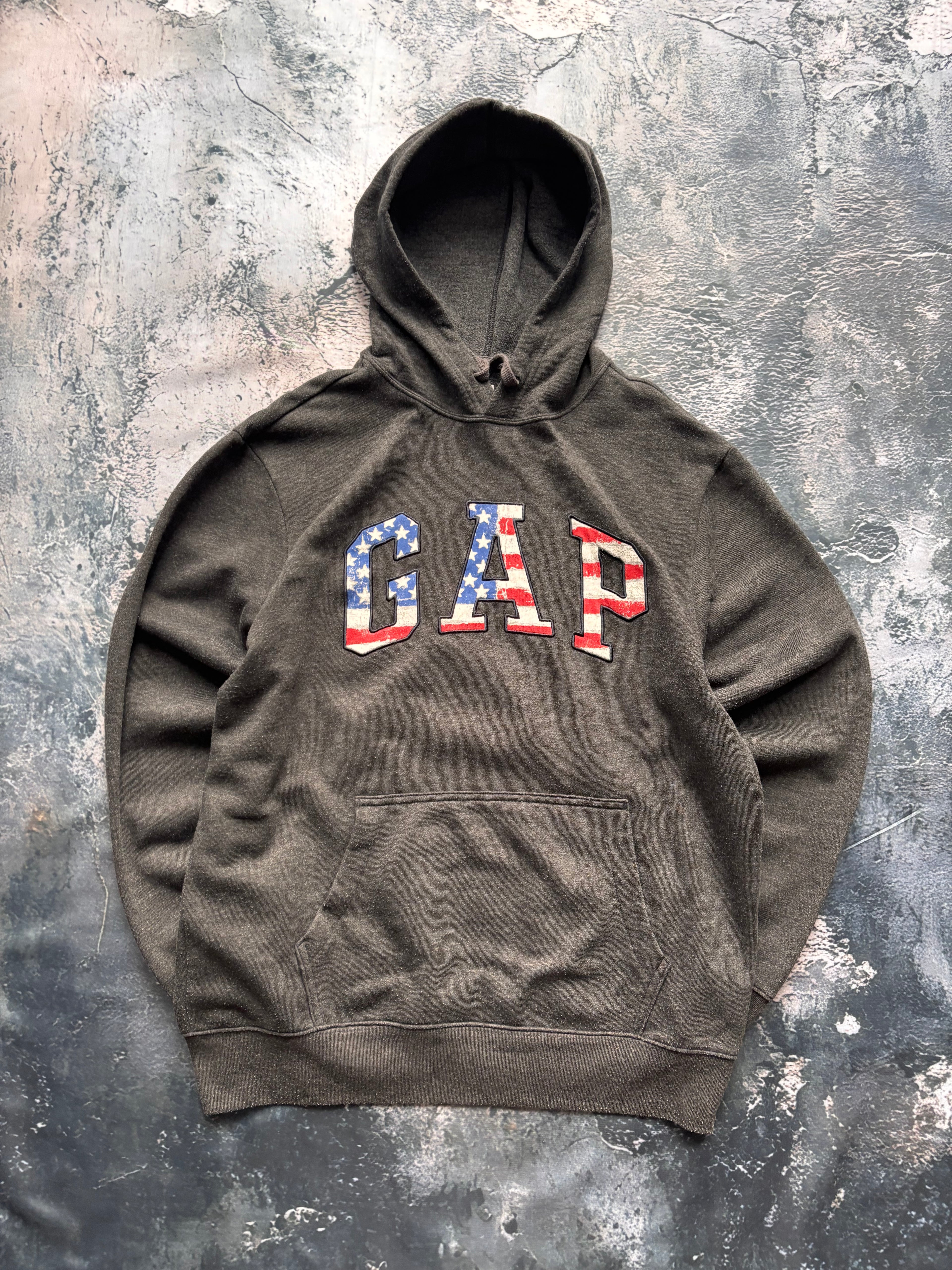 bluza hoodie oversize GAP USA vintage szara