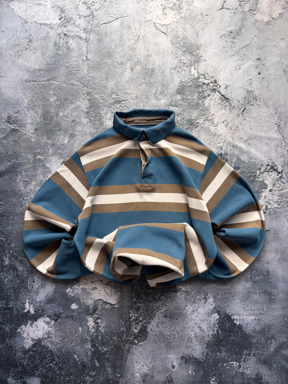 bluza crewneck polo w paski baby blue stripes