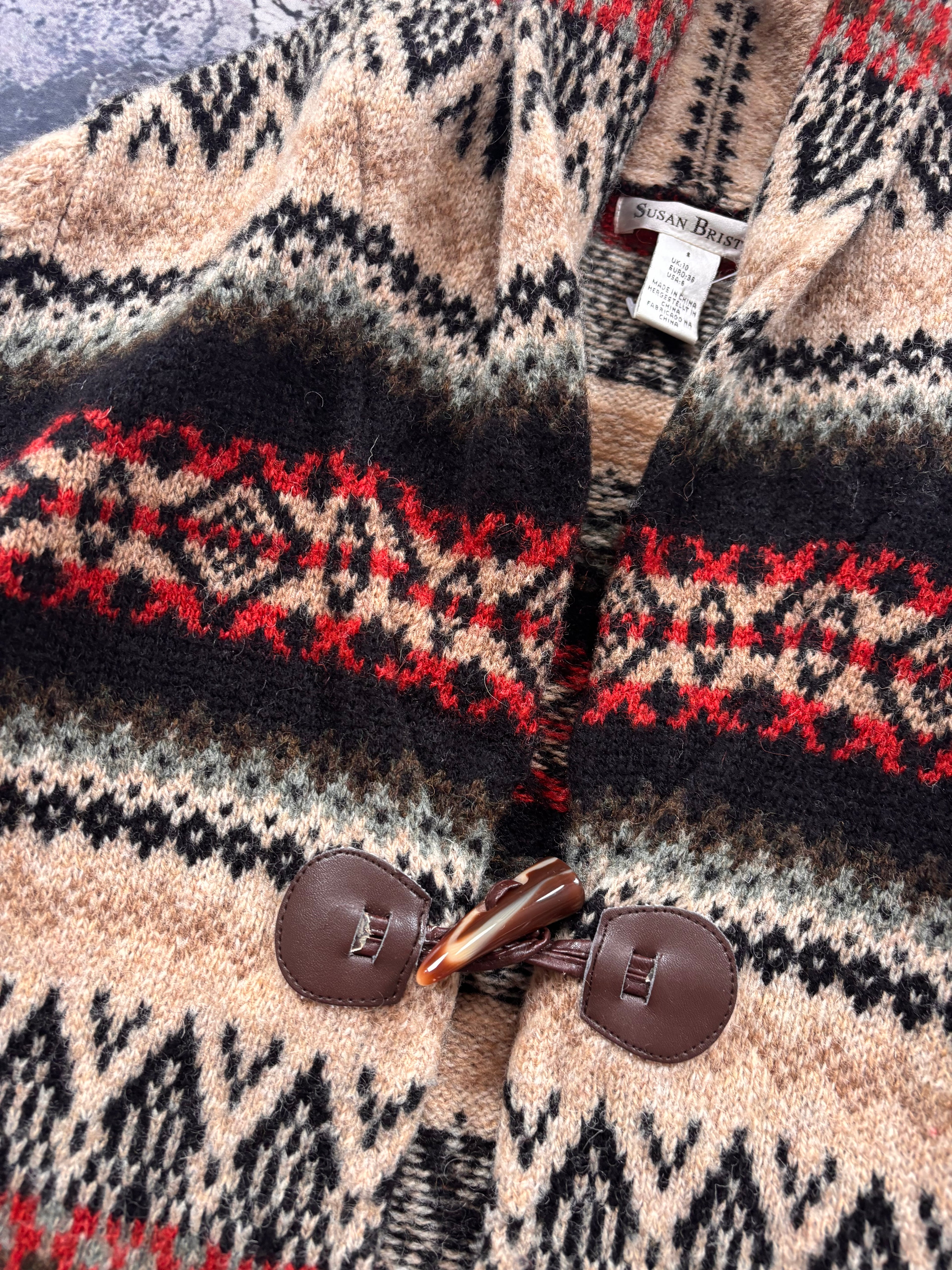 Sweter kardigan wełniany