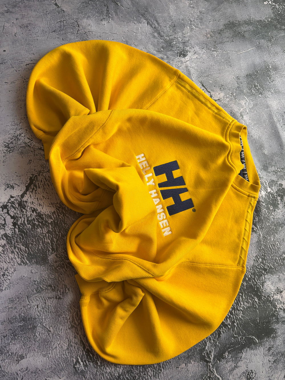 CREWNECK VINTAGE ŻÓŁTY HELLY HANSEN