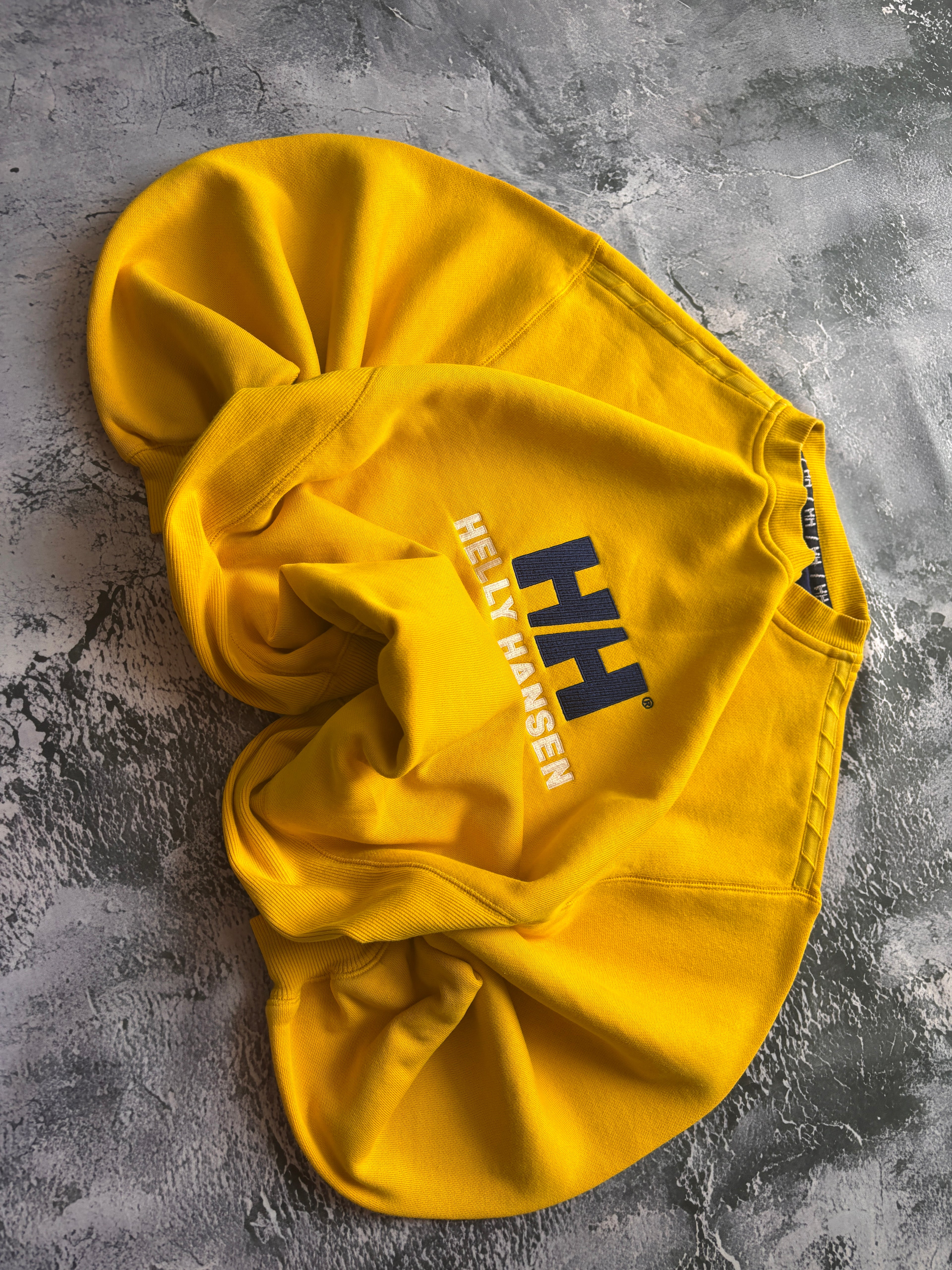 CREWNECK VINTAGE ŻÓŁTY HELLY HANSEN