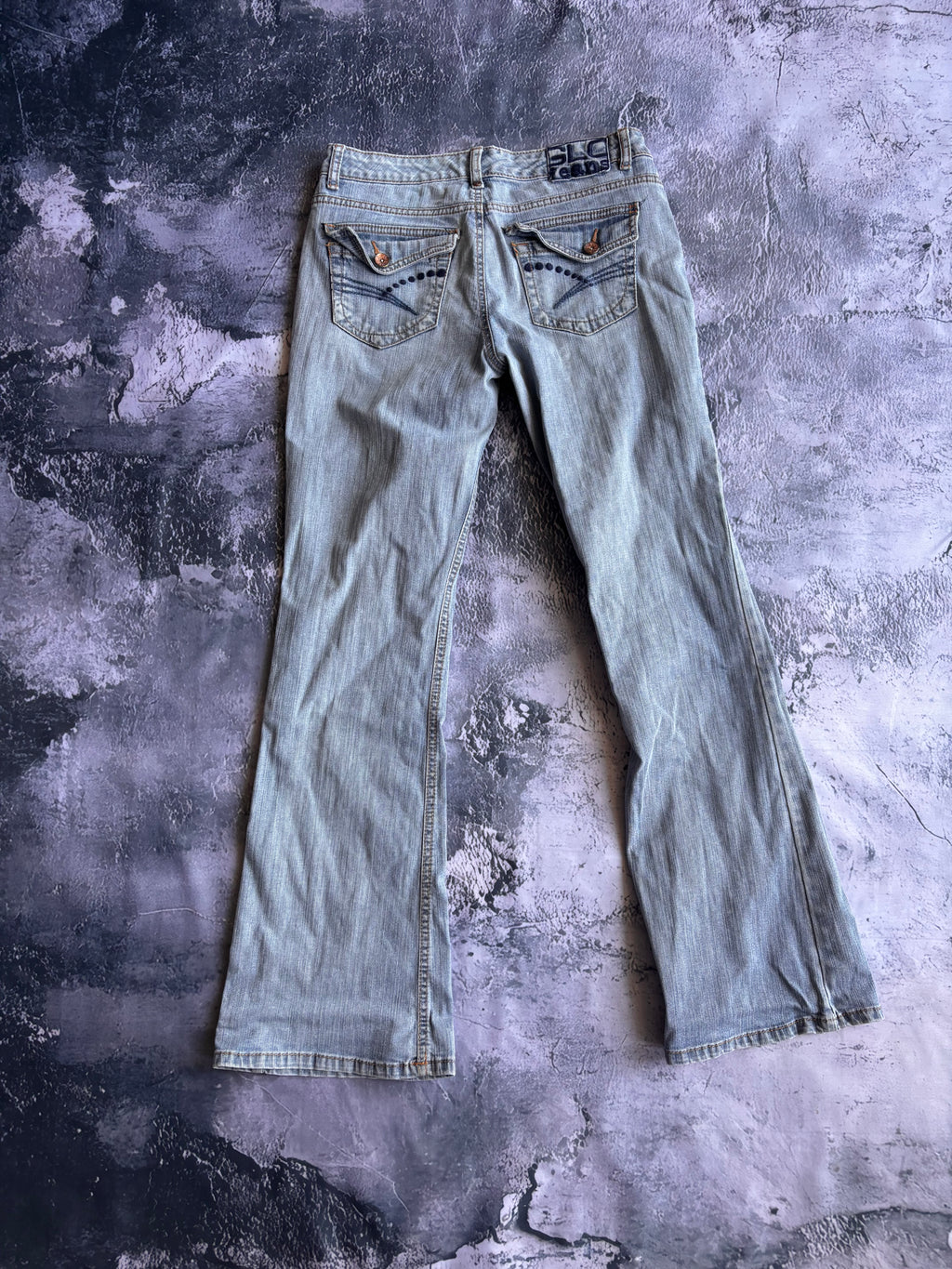 Jeans spodnie y2k bootcut  retro american streetwear