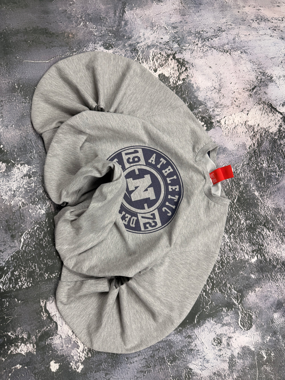 BLUZA CREWNECK SZARA VINTAGE UNIWERSYTECKA