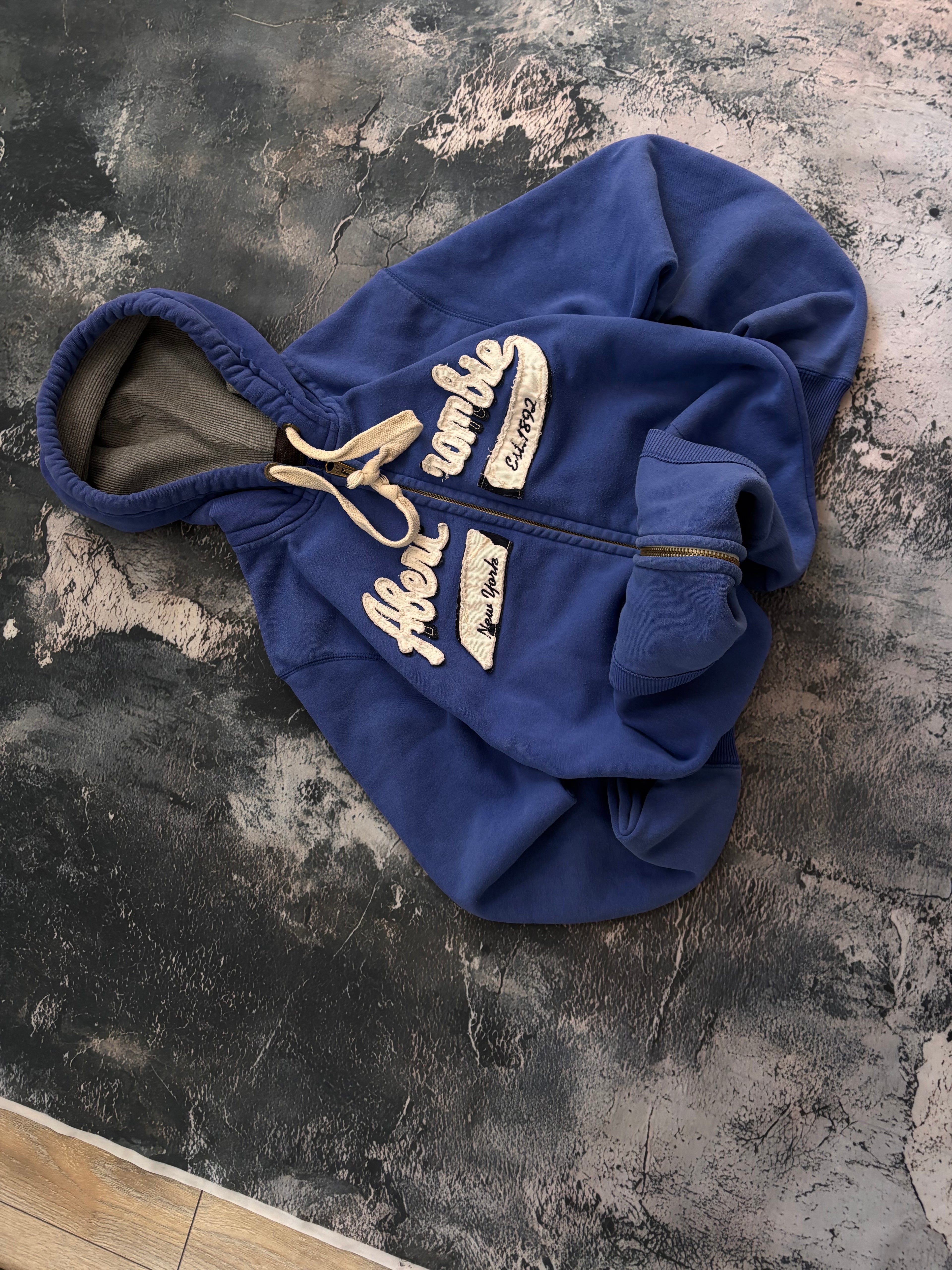 Bluza zip hoodie oversize vintage oldschool retro y2k streetwear abercrombie