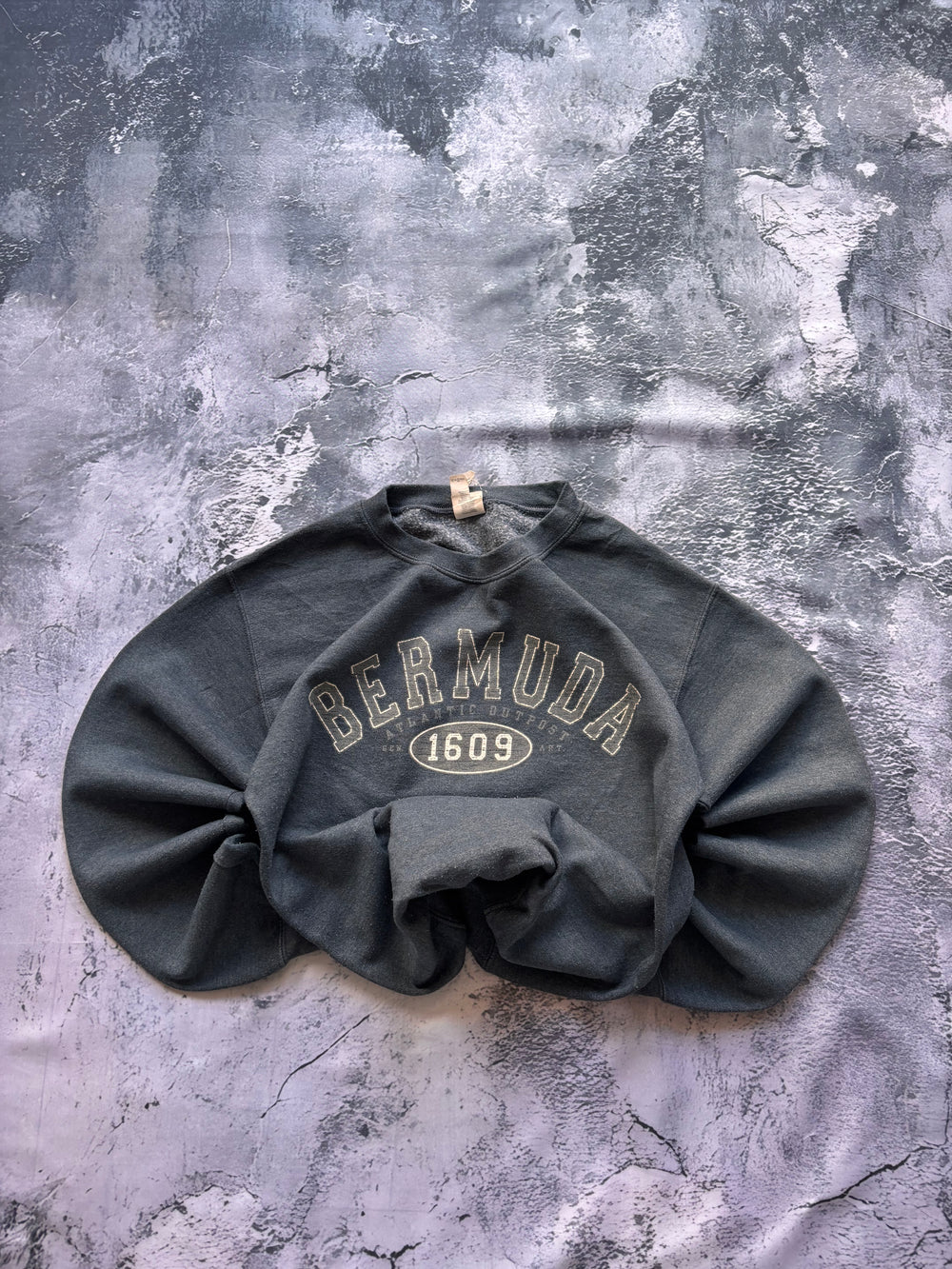 bluza crewneck vintage BERMUDA  szara