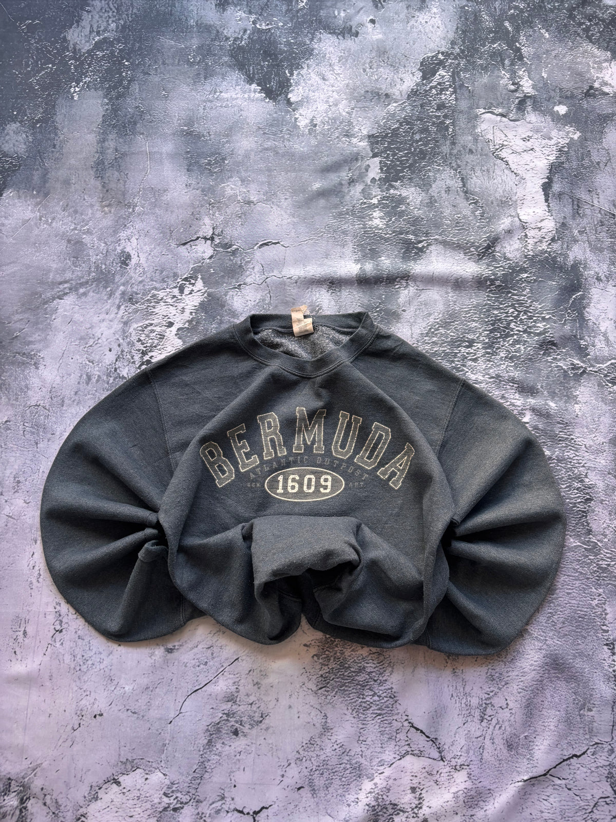 bluza crewneck vintage BERMUDA  szara