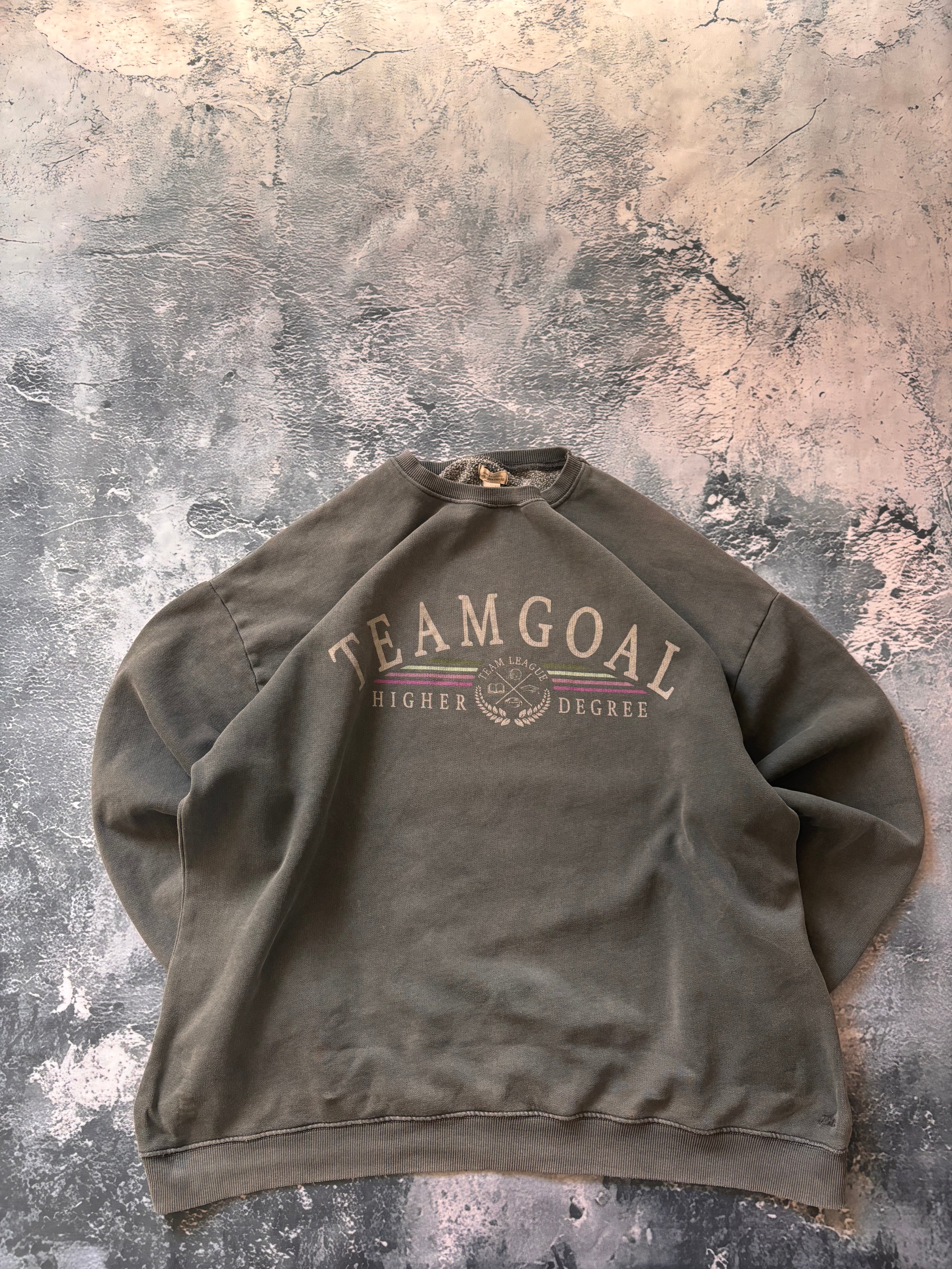 bluza crewneck team goal vintage 90s oversize