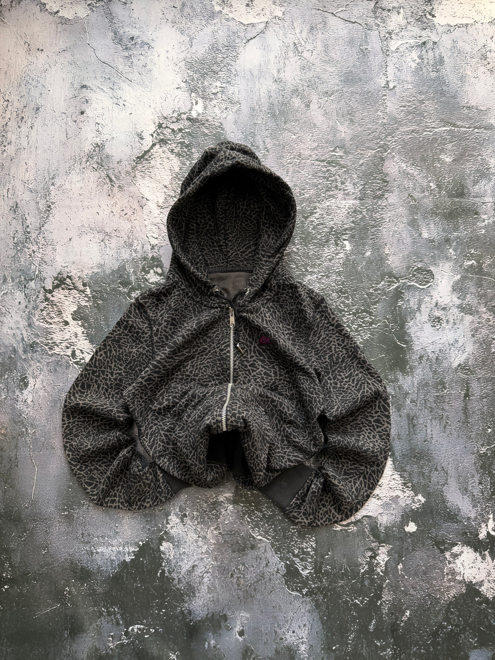 UNIKATAWA ZIP HOODIE NIKE PANTERKA PROSTY KRÓJ