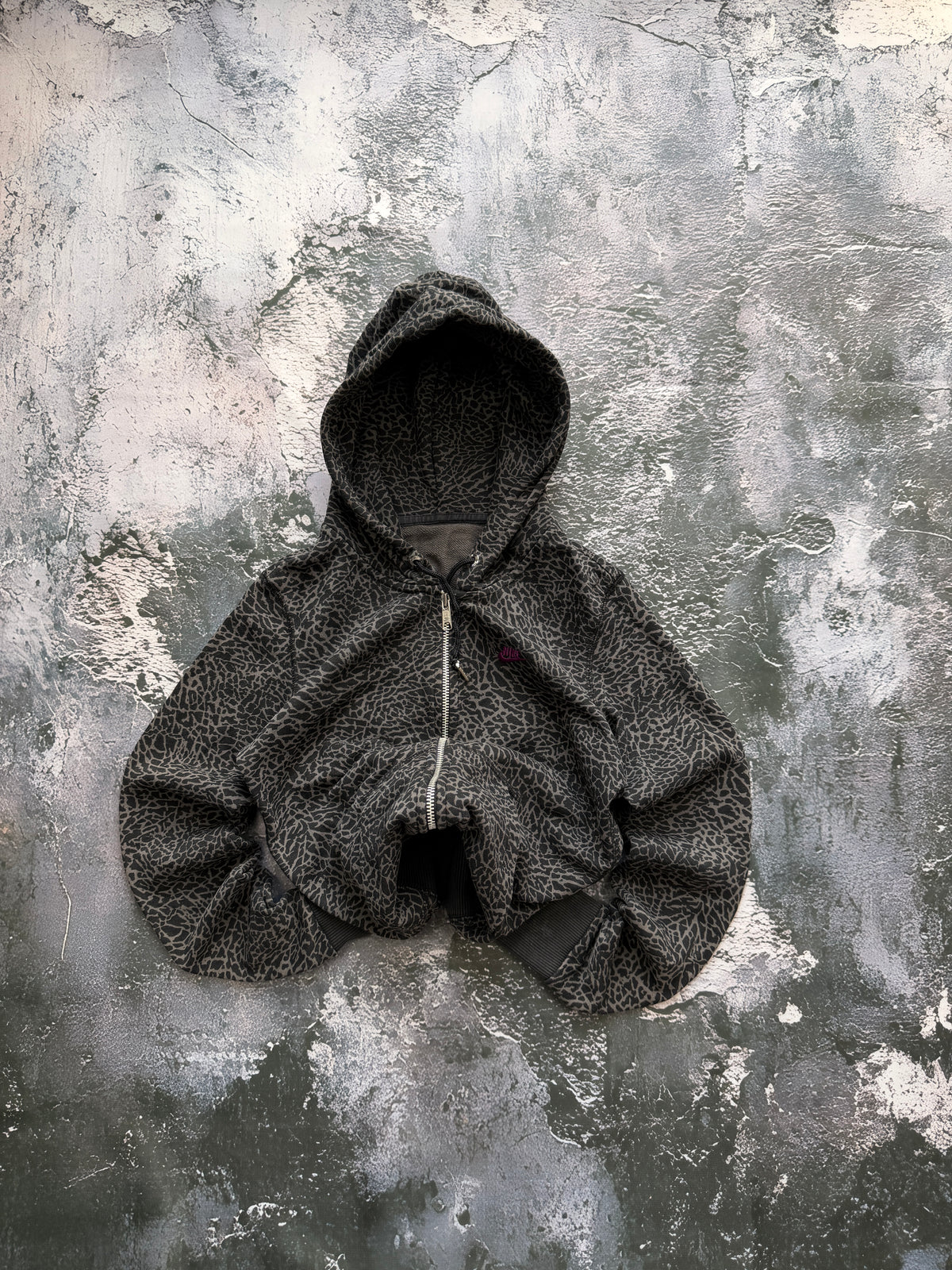 UNIKATAWA ZIP HOODIE NIKE PANTERKA PROSTY KRÓJ