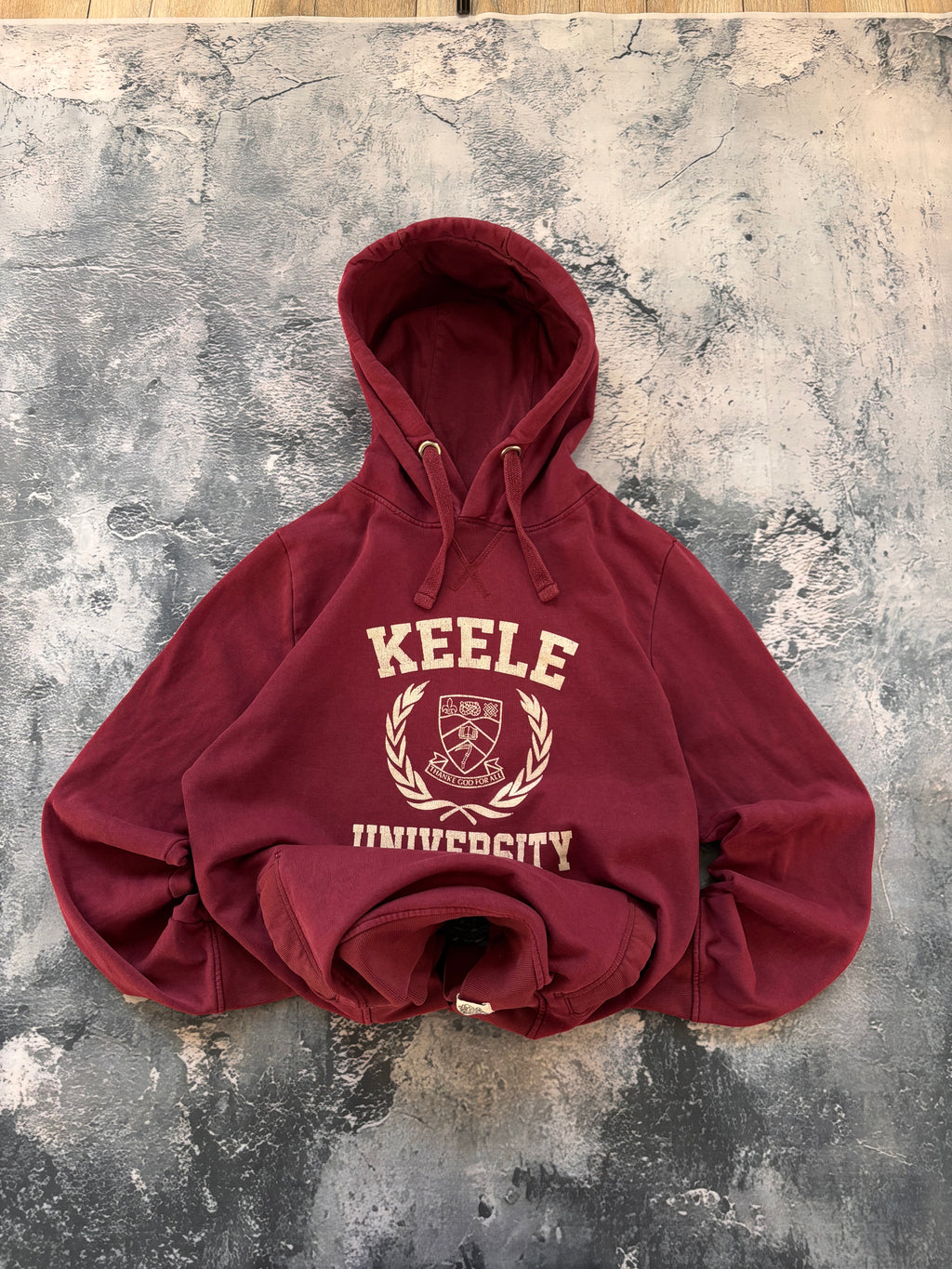 Bluza college oversize burgund viral