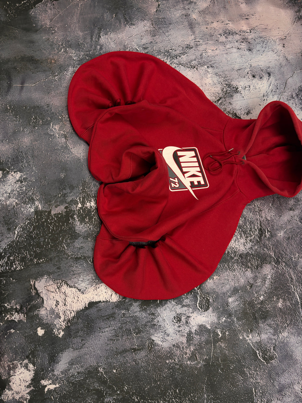 BLUZA HOODIE  RED OVERSIZE