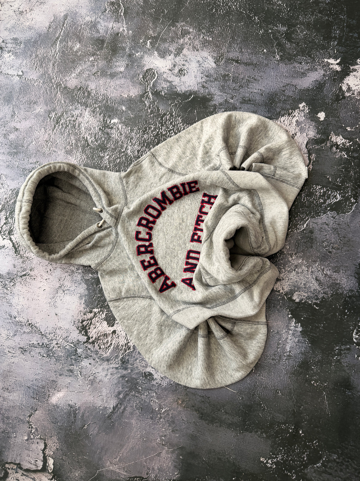 BLUZA HOODIE SZARA ABERCROMBIE AMERICAN STREETWEAR 90S