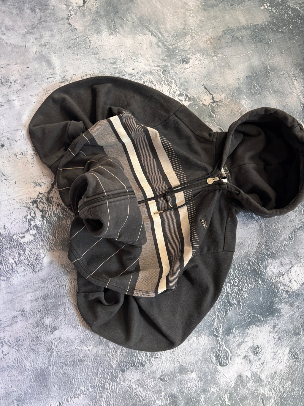 Bluza hoodie NIKE retro w paski oversize american streetwear