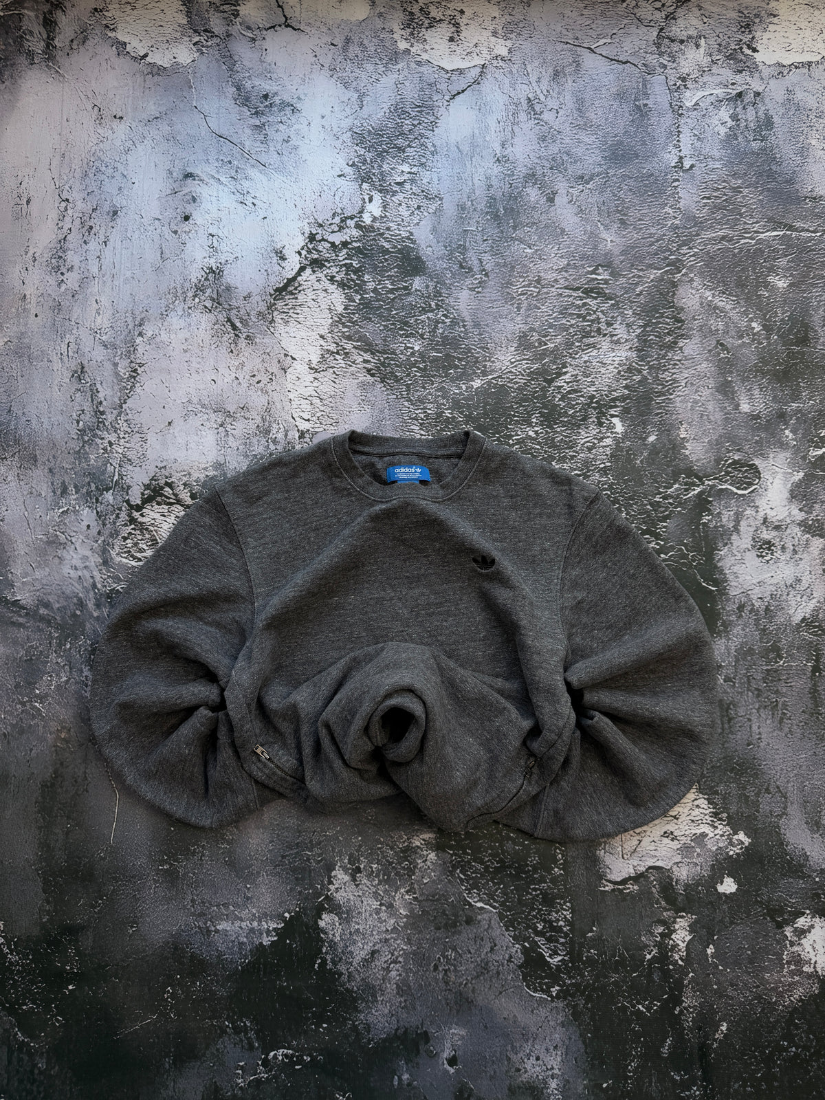 BLUZA CREWNECK ADIDAS Z LAT 90 GRUBA Z ZIPEM