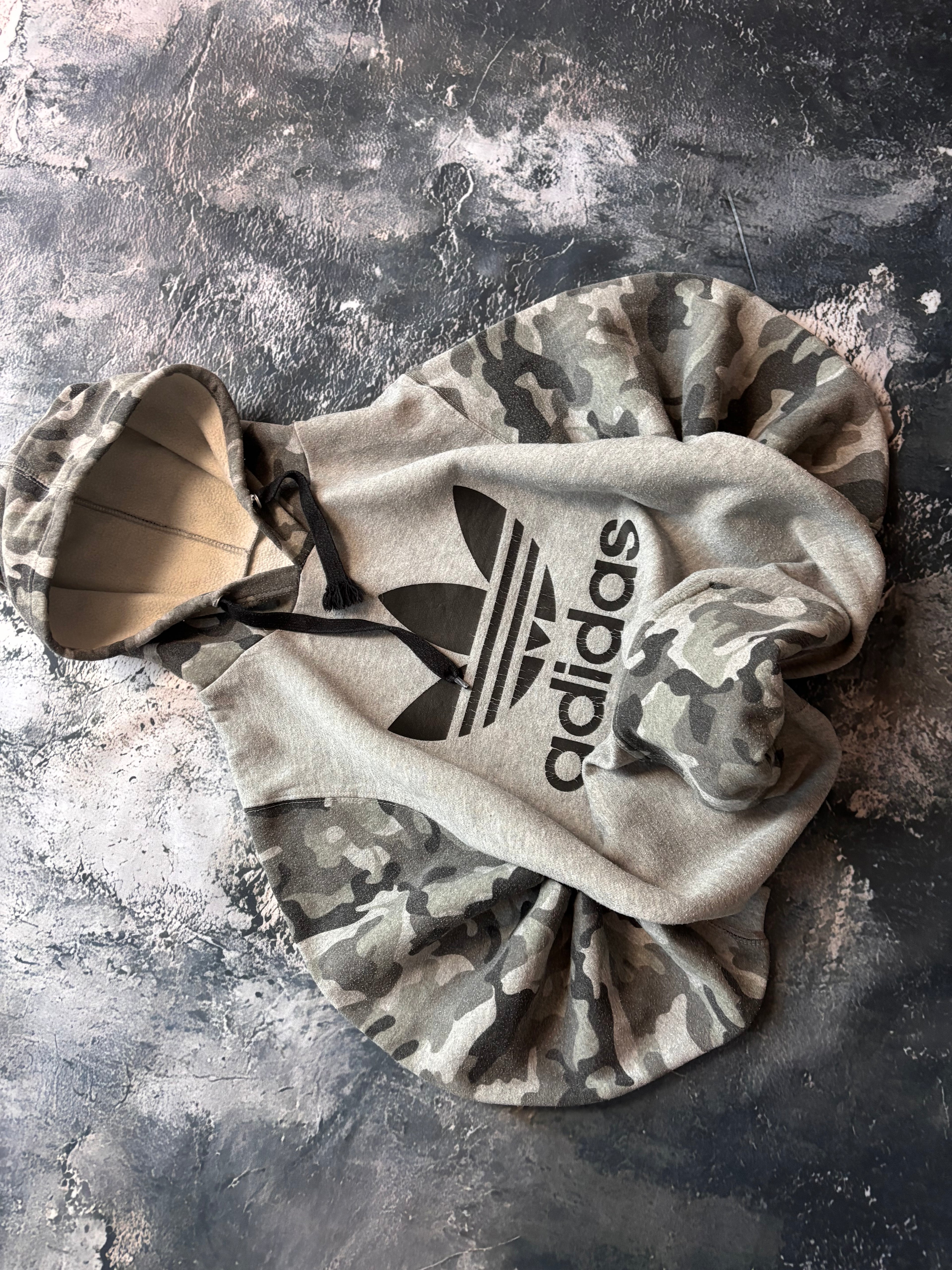 bluza hoodie Adidas camo military retro 90s