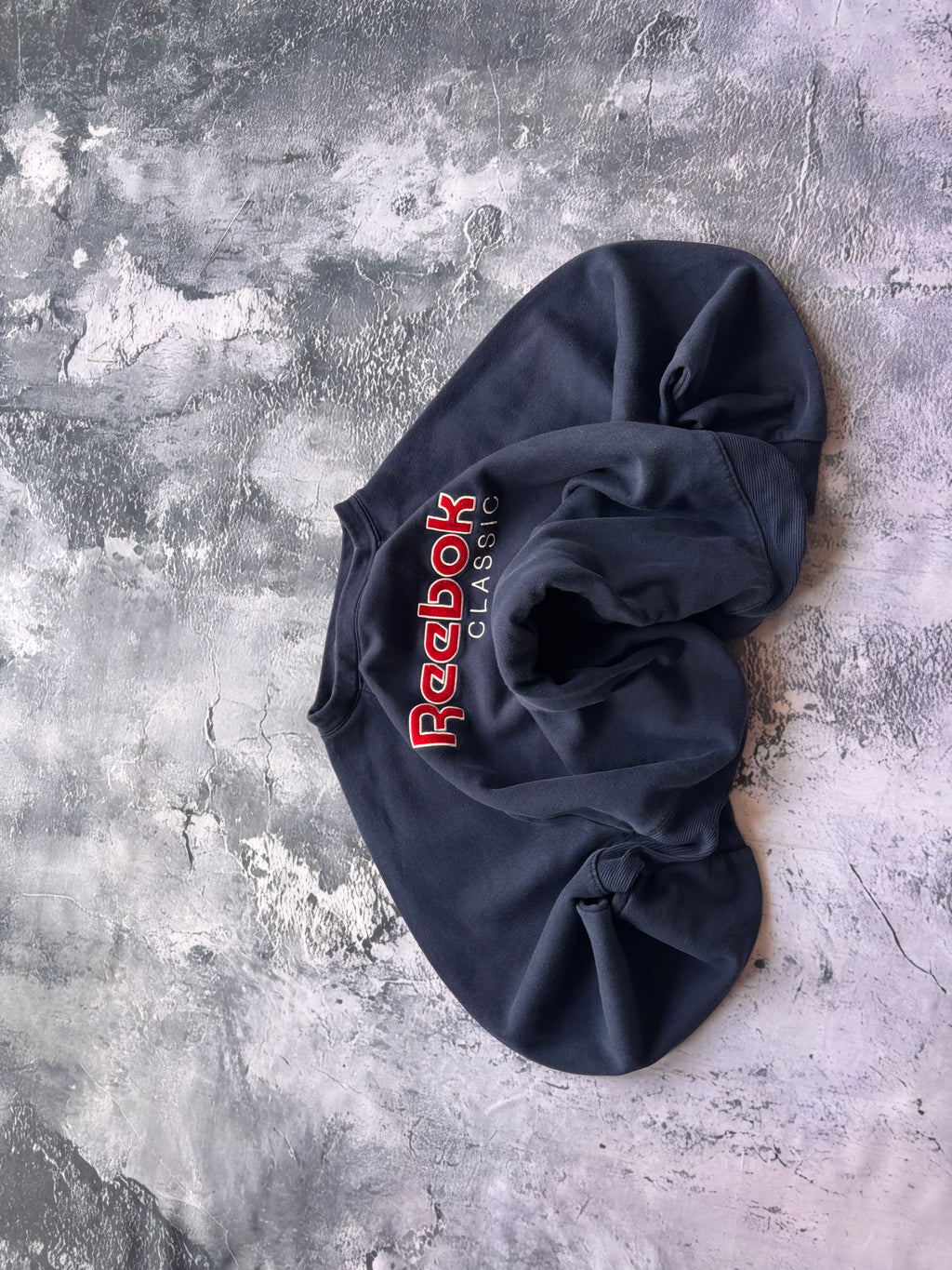 bluza hooodie reebok granatowa vintage usa oversize baggy