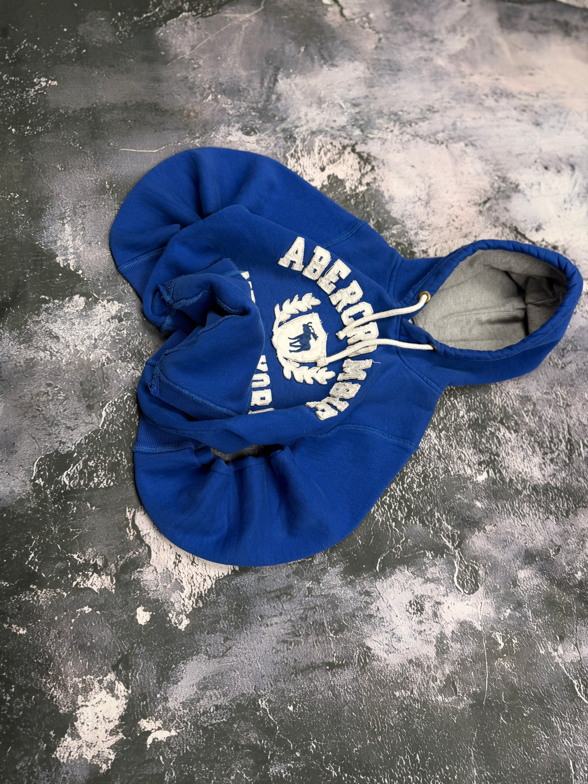 BLUZA HOODIE ABERCROMBIE BLUE VINTAGE RETRO Y2K