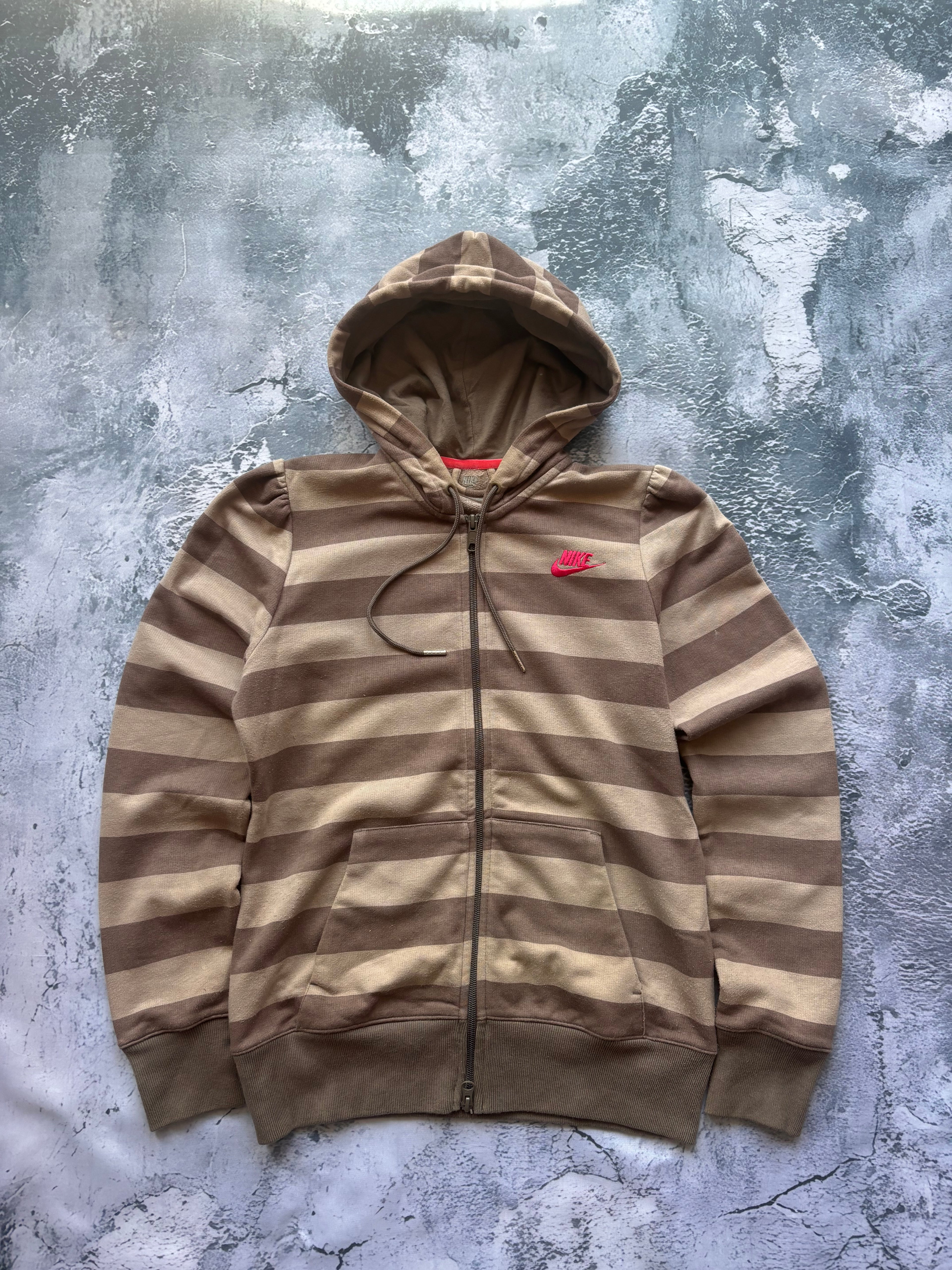 Bluza zip hoodie oversize w stylu vintage oldschool retro streetwear Nike paski