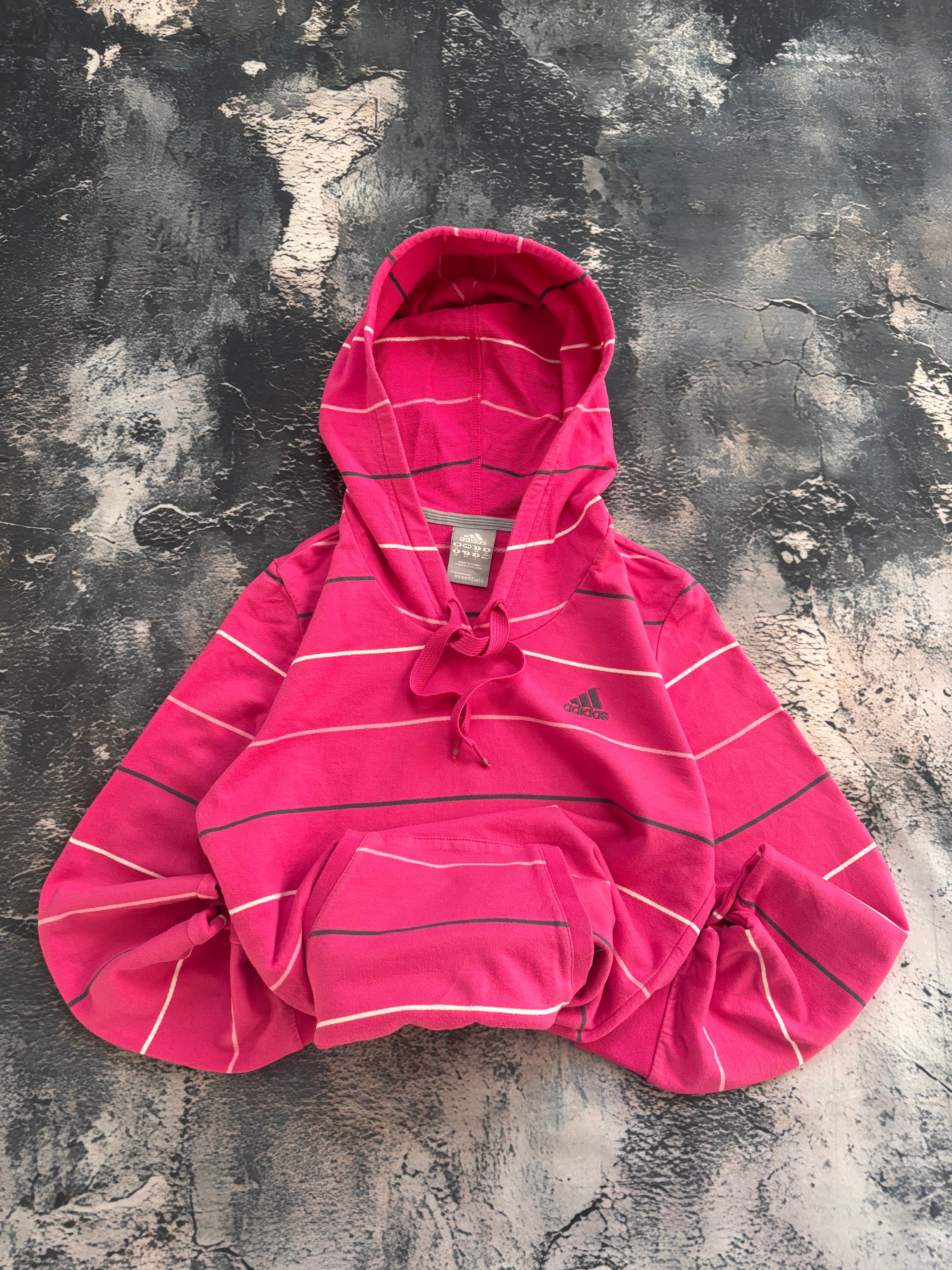 Bluza adidas pink stripes w paski