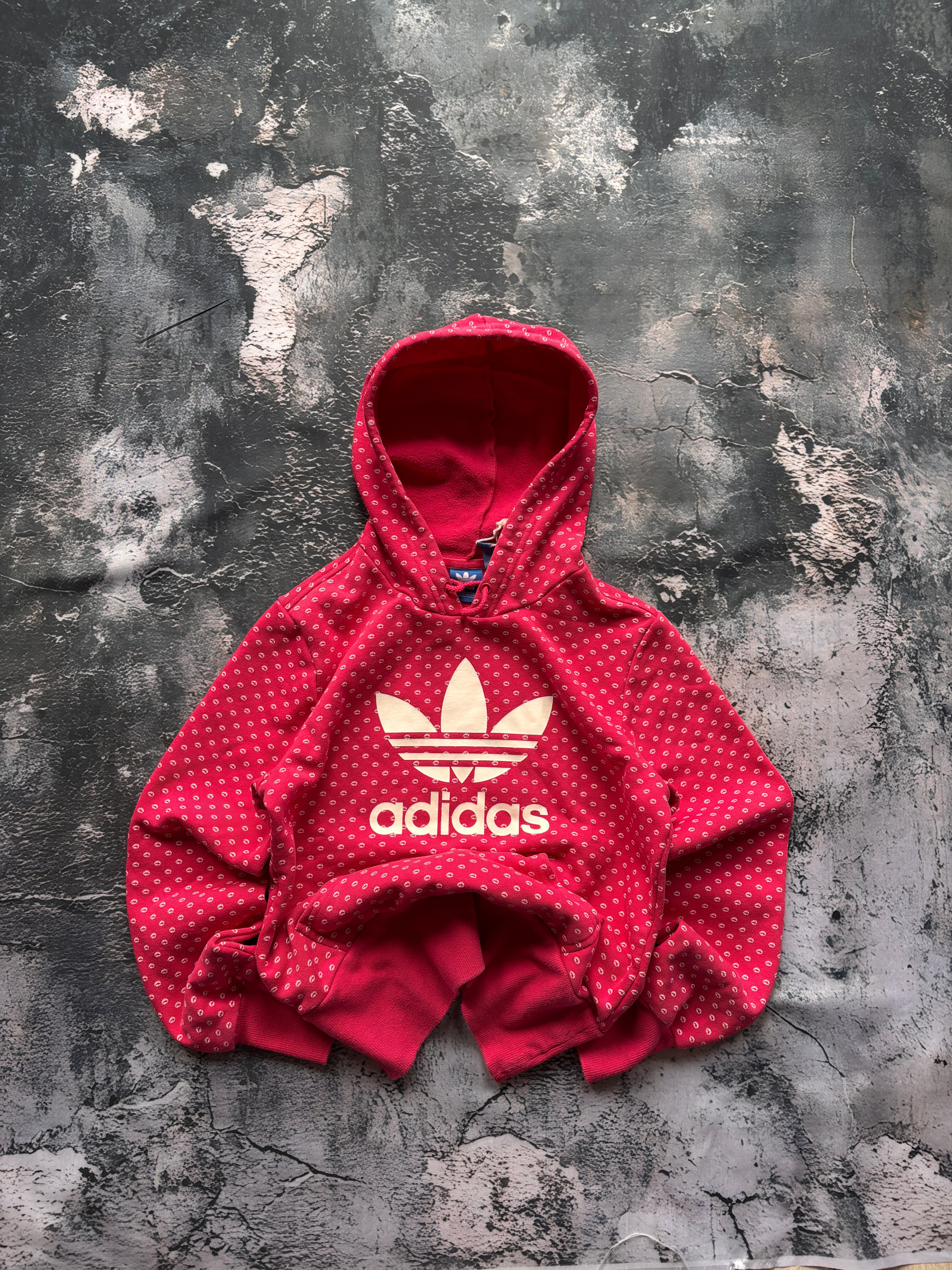 BLUZA HOODIE W KROPKI ADIDAS TREND TIKTOK PINTEREST