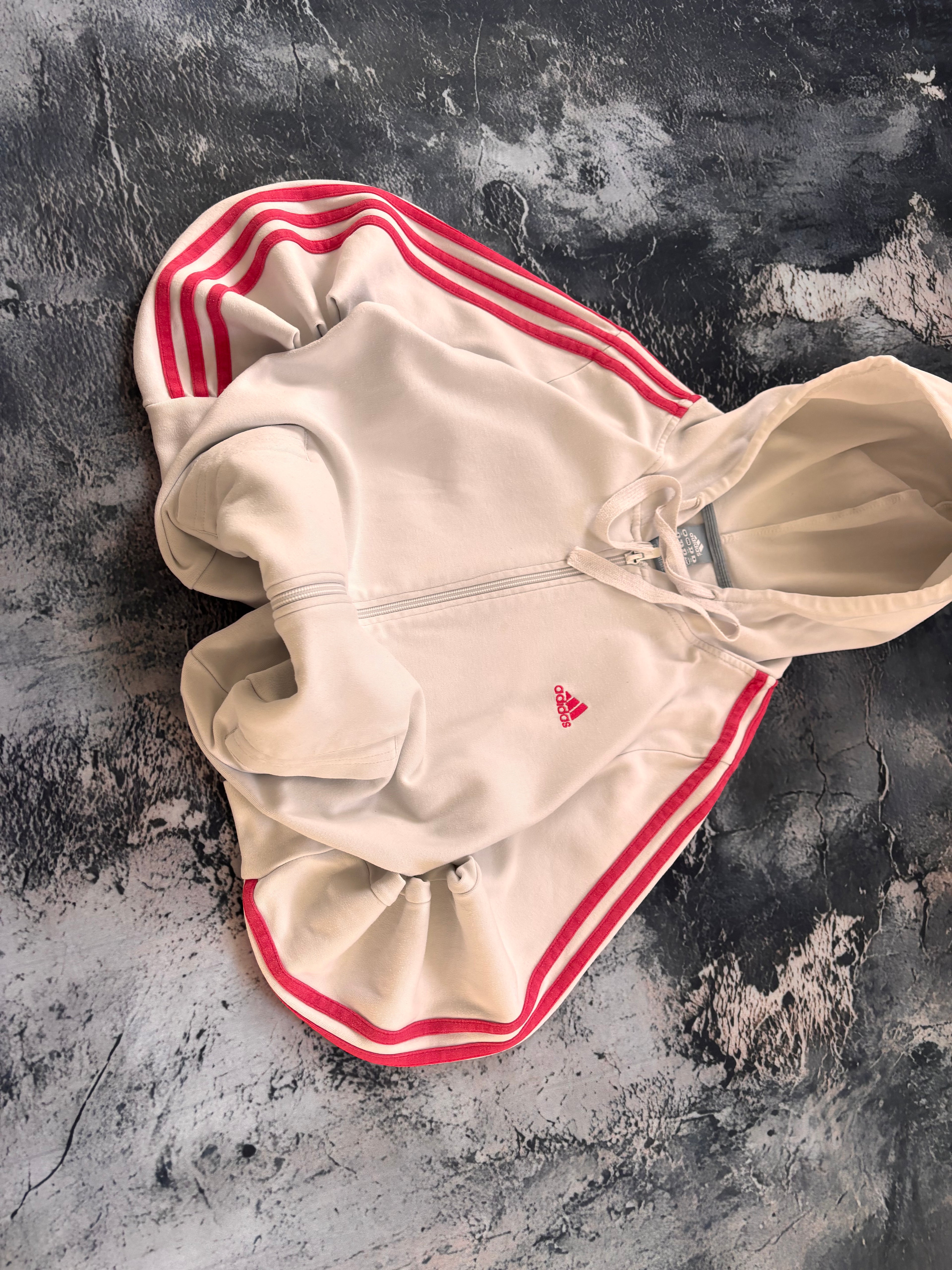 Bluza zip hoodie oversize w stylu vintage oldschool y2k retro 90s adidas streetwear