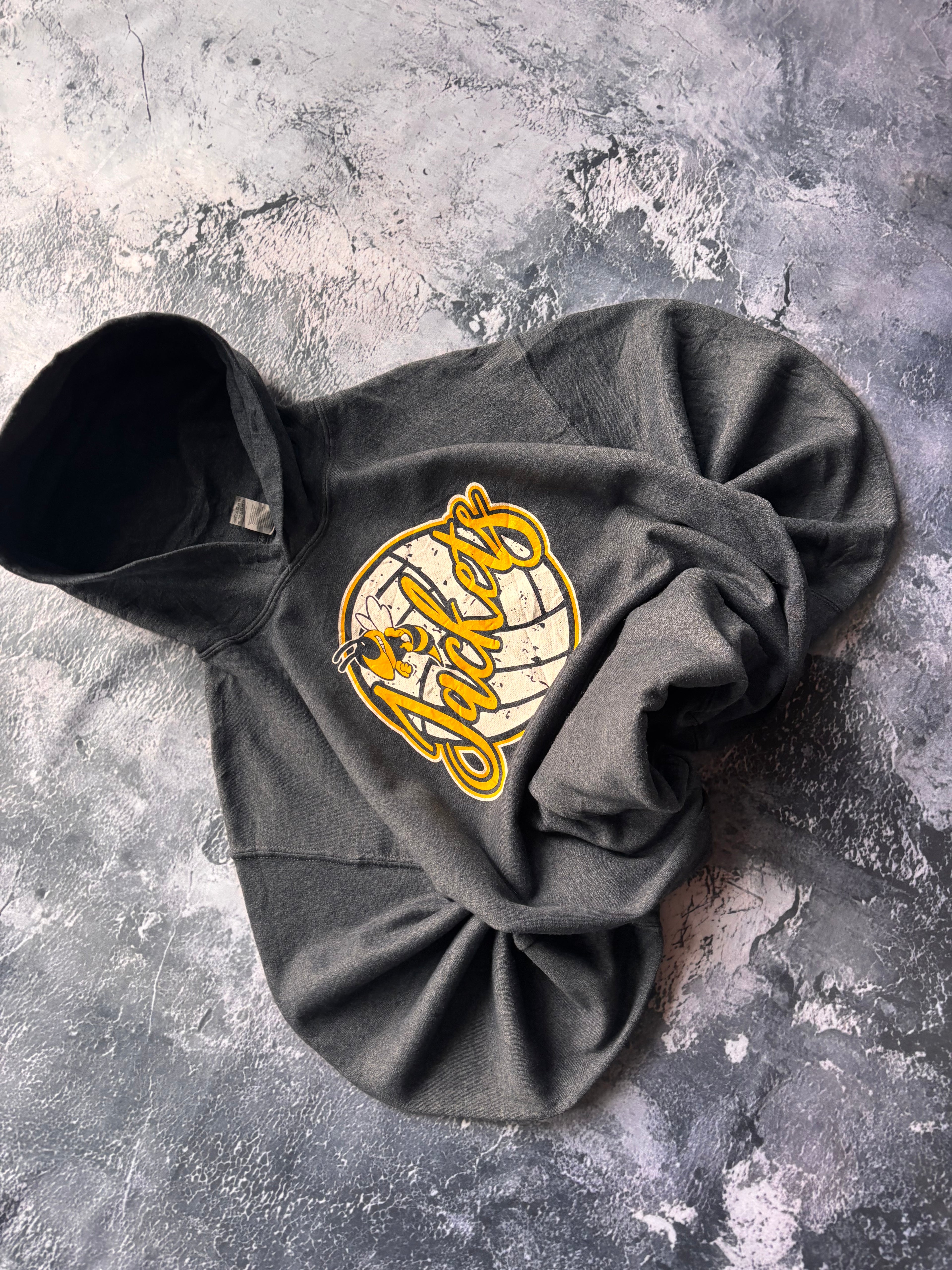 bluza szara vintage hoodie JACKETS USA 90s