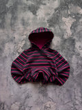 Bluza hoodie Nike w paski czarna prosty krój vintage retro unikat