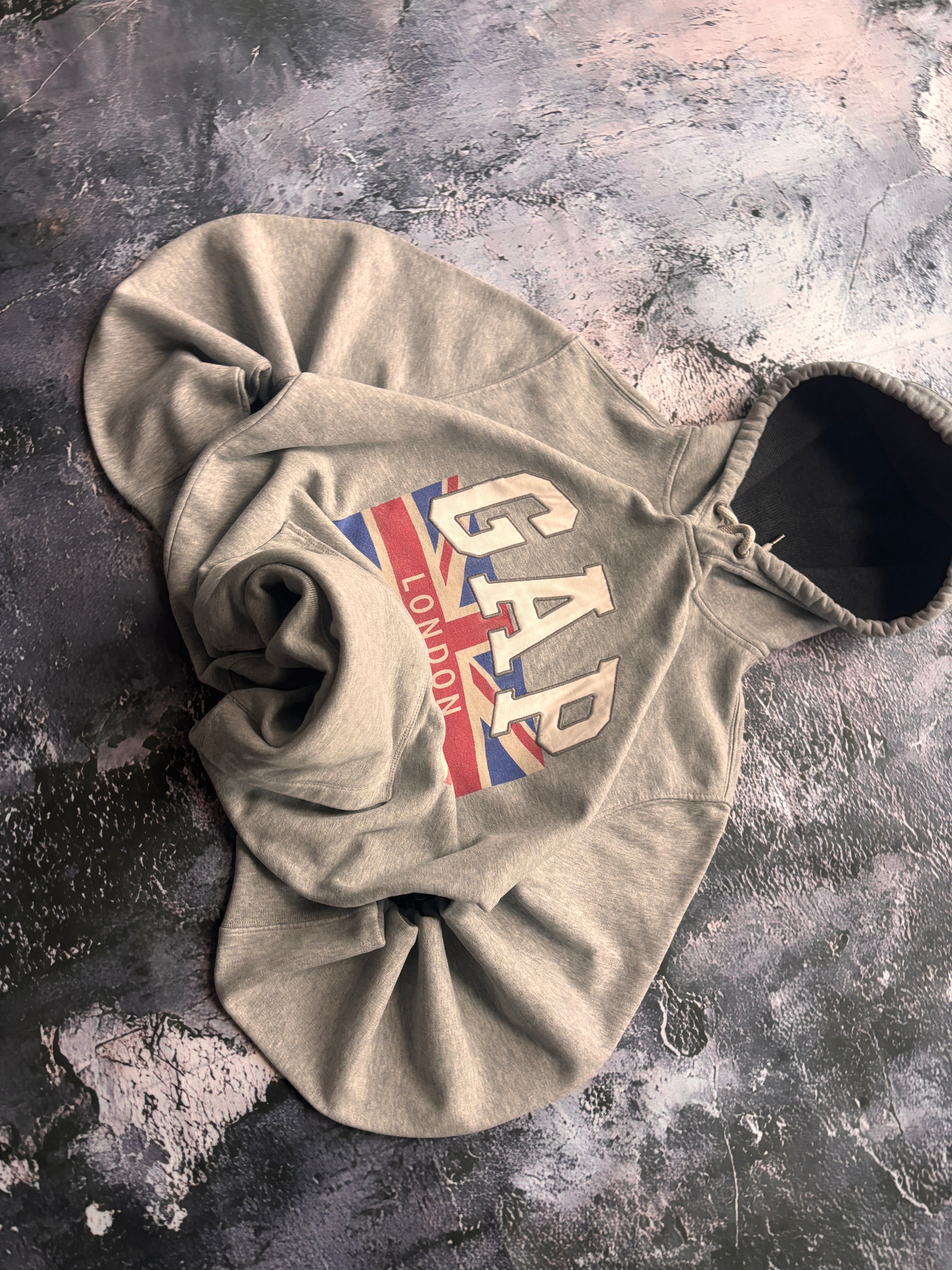 BLUZA HOODIE GAP UK UNIKAT RETRO LONDON 90S DESING USA