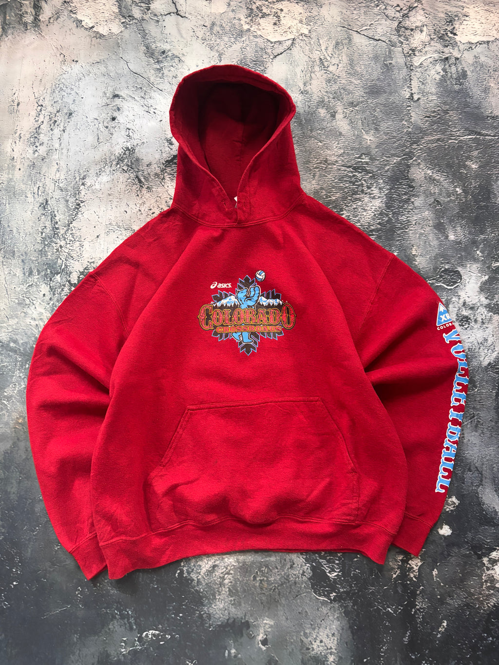 bluza hoodie ASCICS vintage oversize
