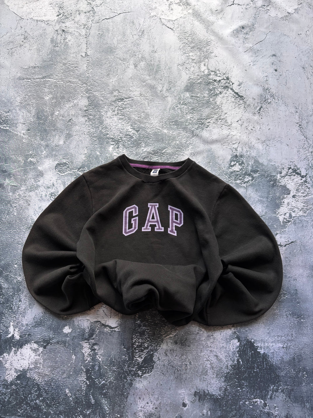 bluza hoodie GAP czarna big logo