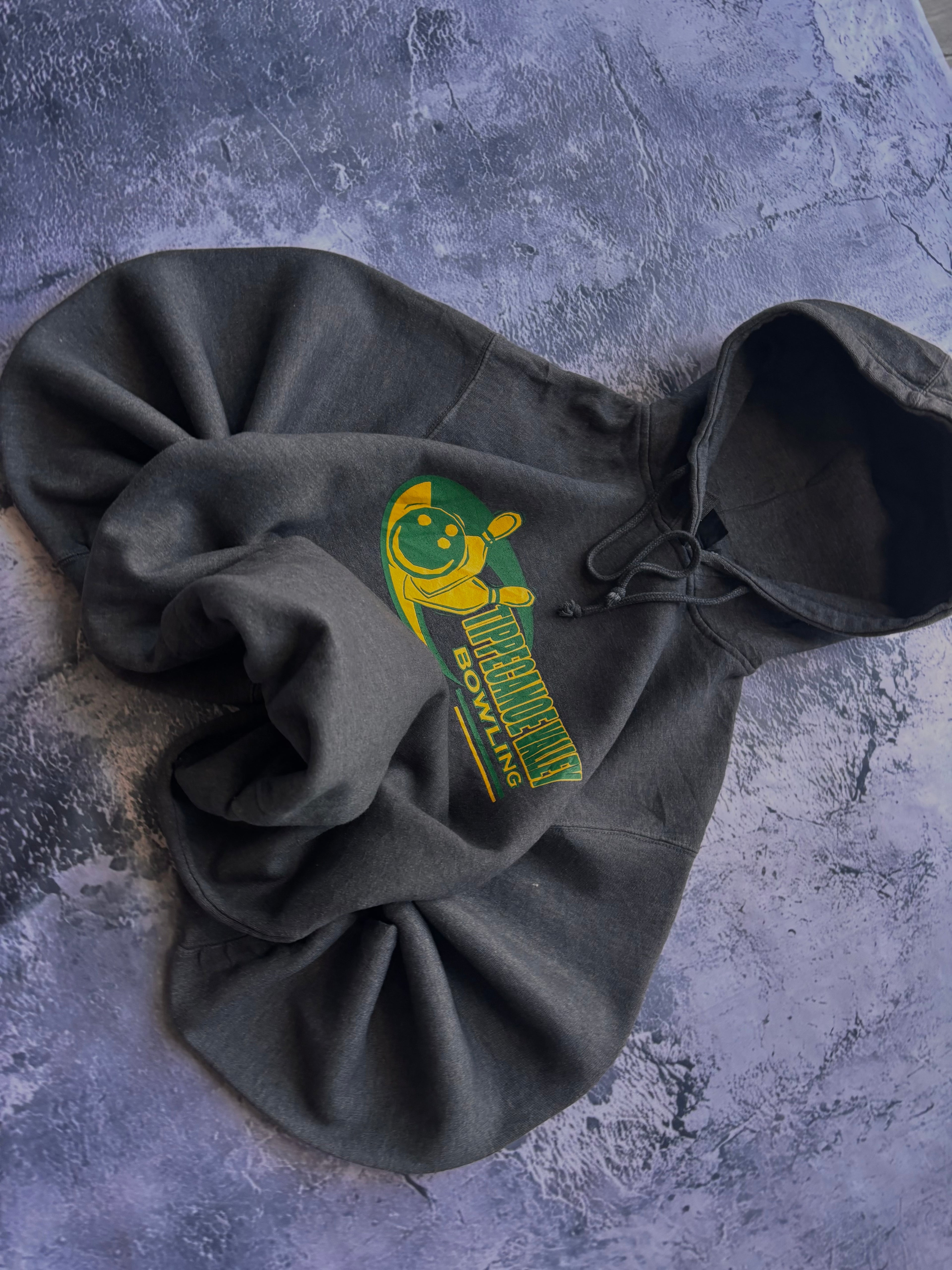 Bluza zhoodie szara BOWLING VINTAGE retro american usa
