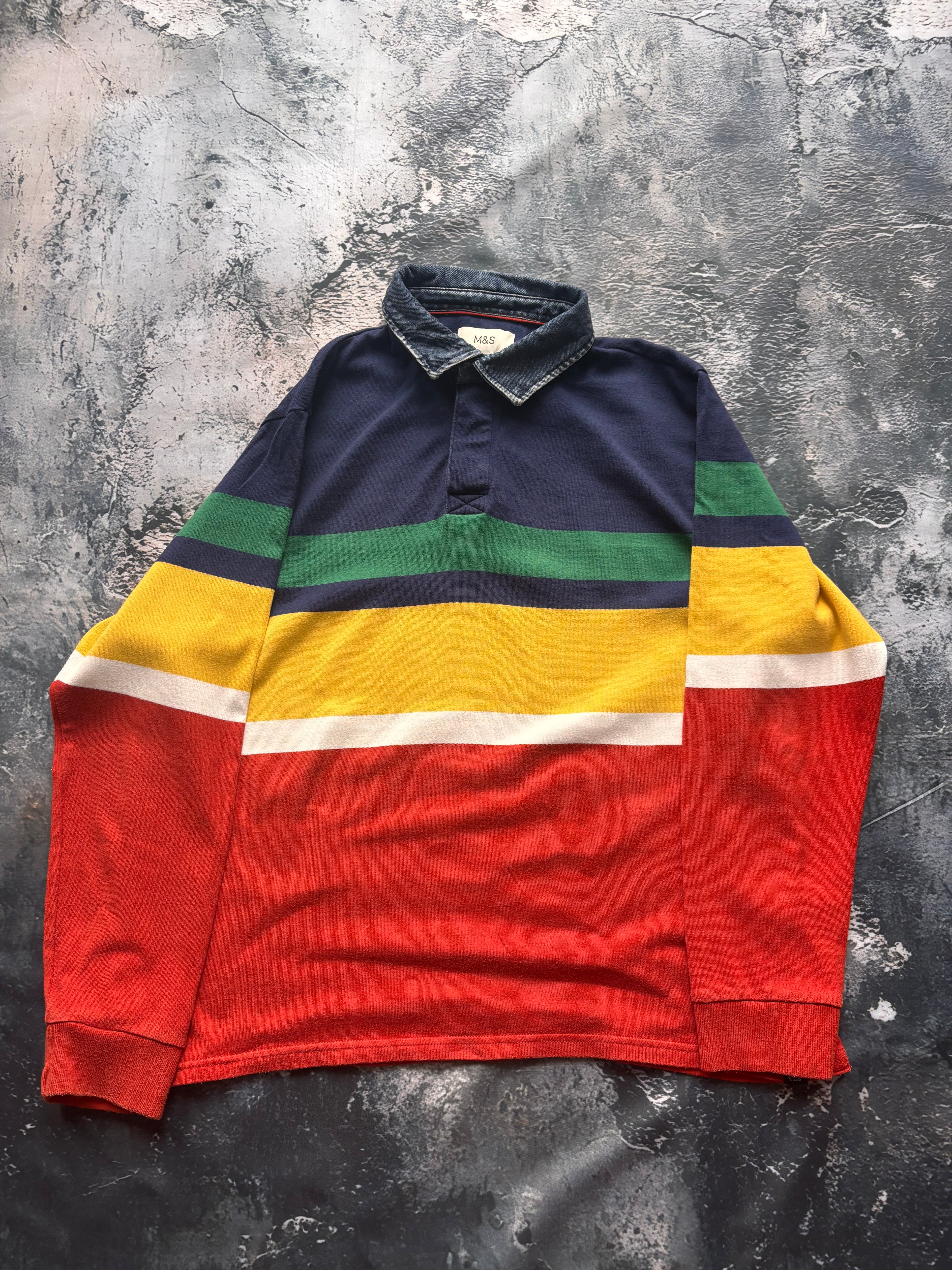 bluza crewneck multicolor vintage 90s retro