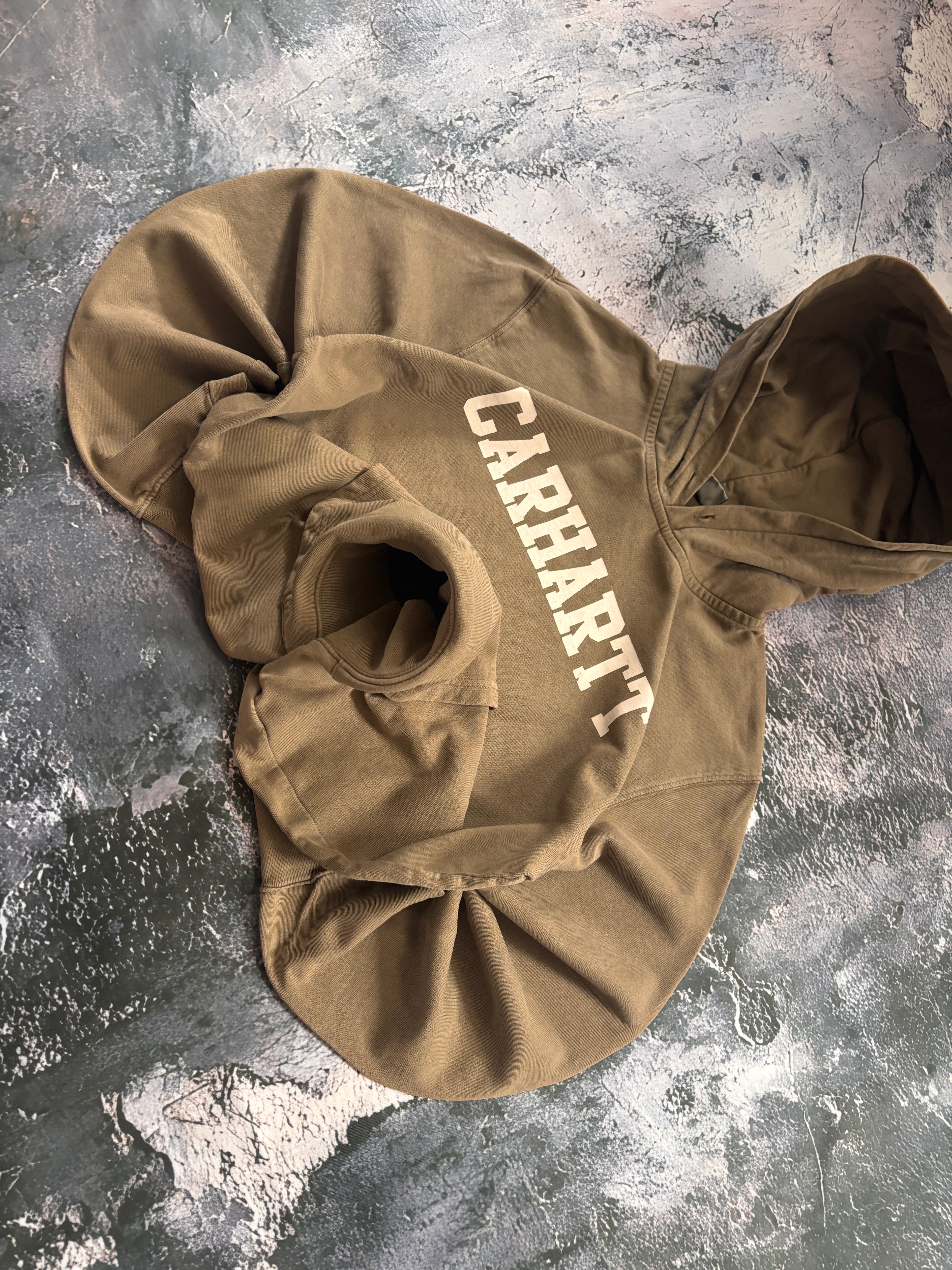 Bluza hoodie CARHARTT UNIKAT khaki oversize