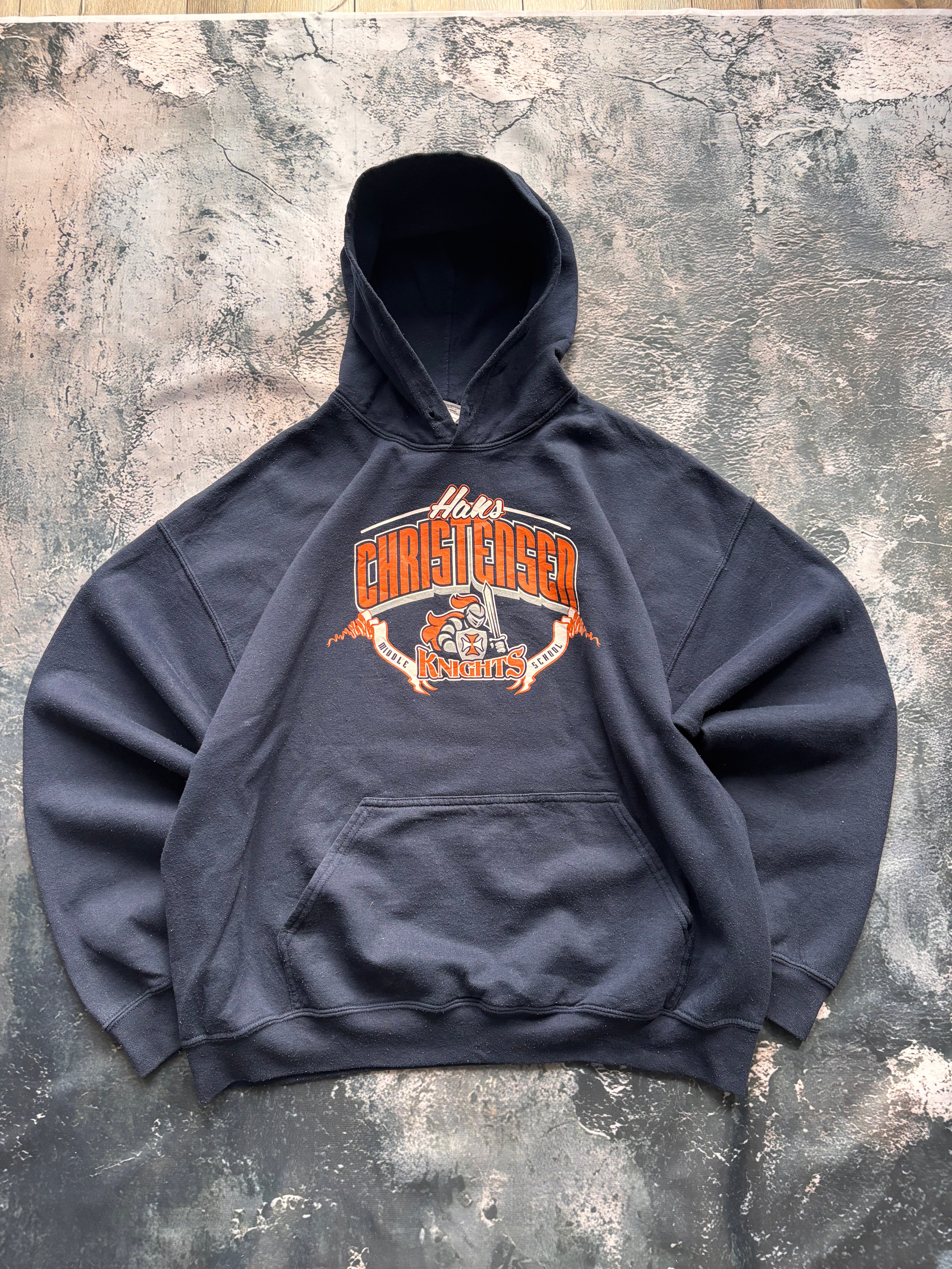 Bluza hoodie uniwersytecka vintage 90s retro