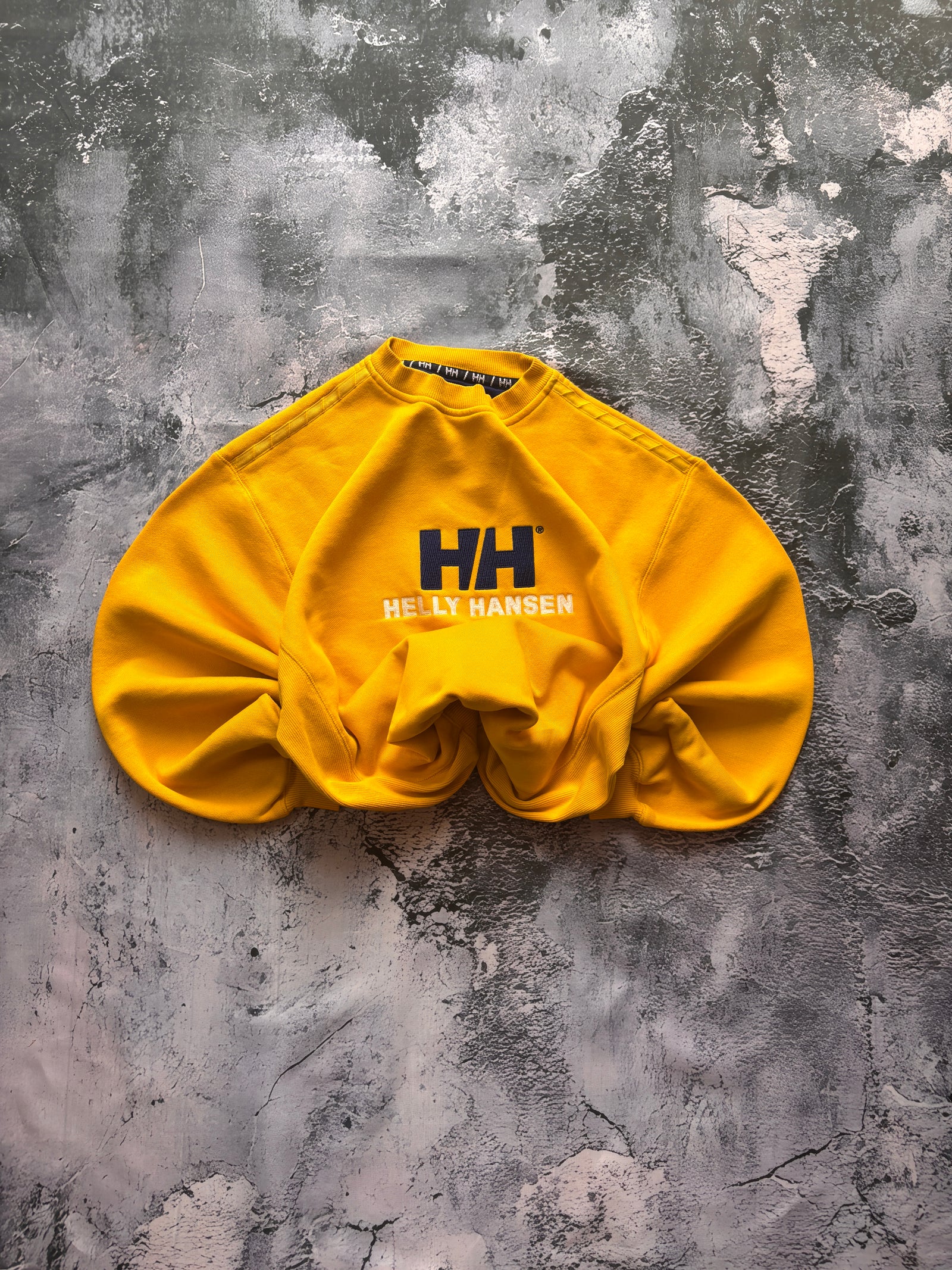 CREWNECK VINTAGE ŻÓŁTY HELLY HANSEN